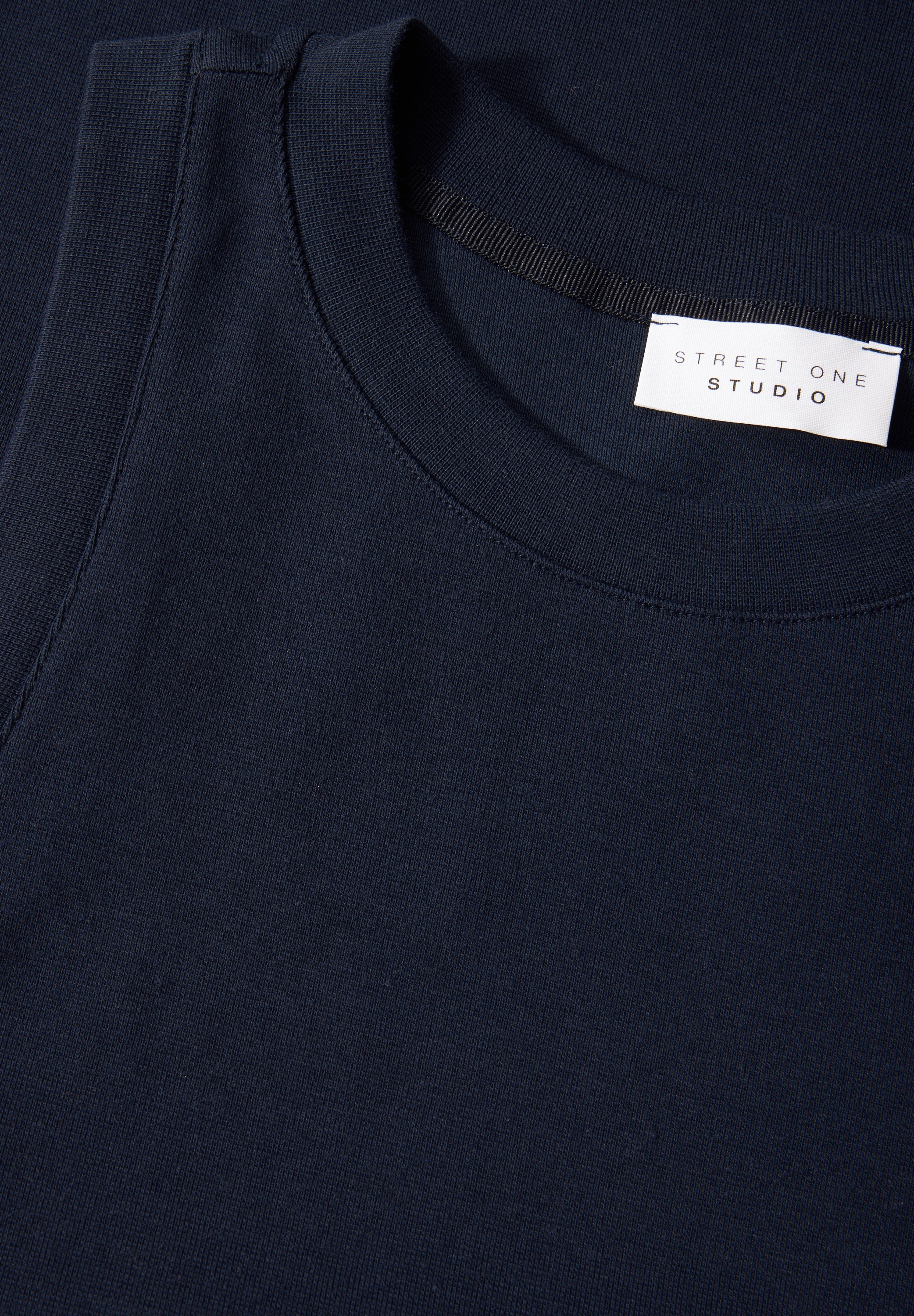 STREET ONE STUDIO T-Shirt, aus elastischem Materialmix