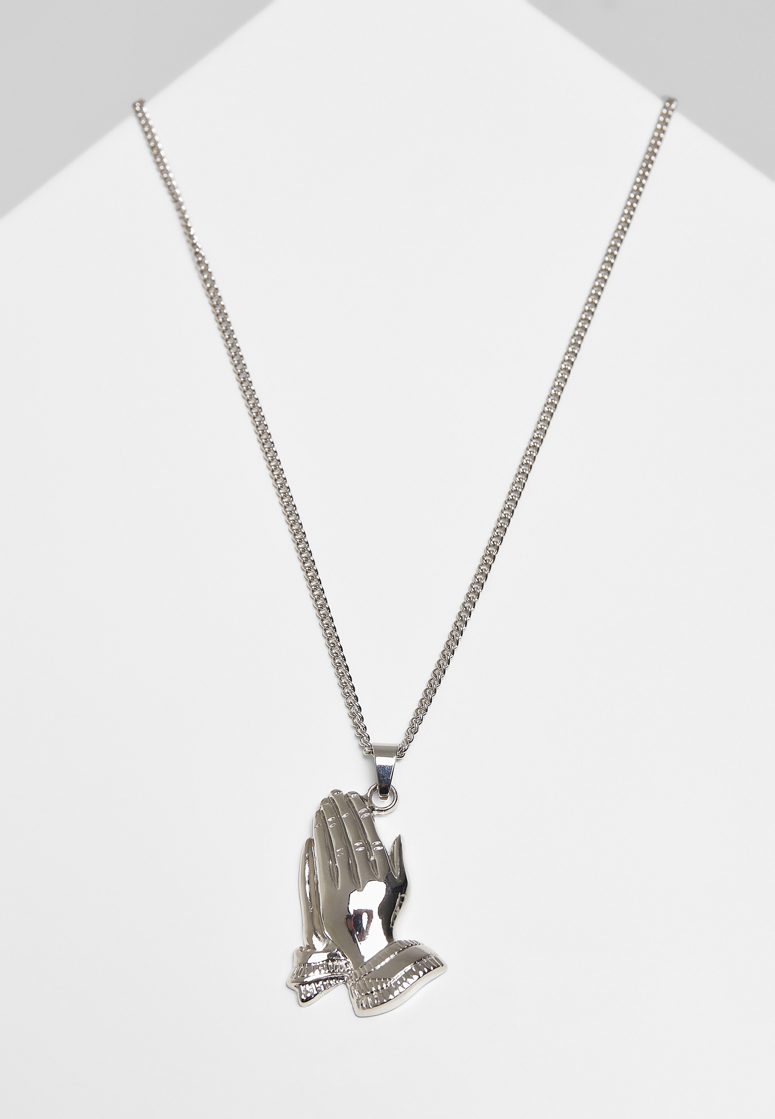 URBAN CLASSICS Edelstahlkette »Accessoires Pray Hands Necklace« für kaufen  | BAUR