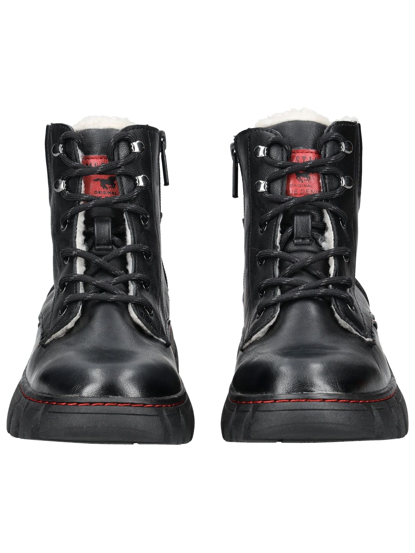 Mustang Shoes Schnürstiefelette »Mustang Shoes Stiefelette Lederimitat«