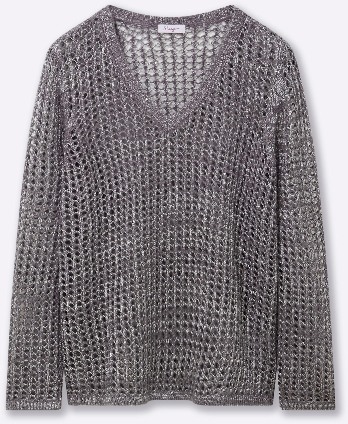 Thumbnail - Sheego V-Ausschnitt-Pullover "Pullover"