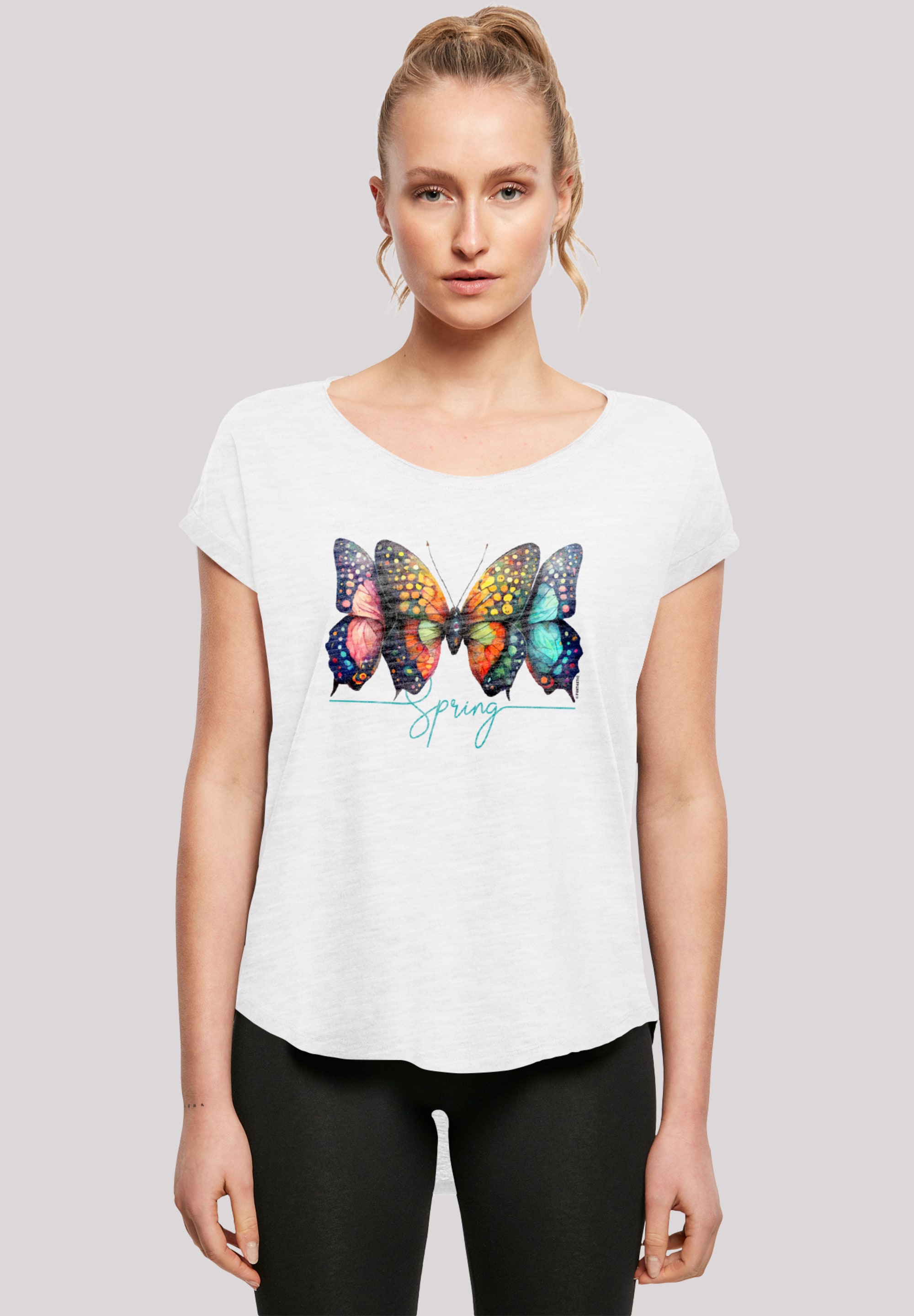 F4NT4STIC T-Shirt "Schmetterling Illusion Long", Print günstig online kaufen