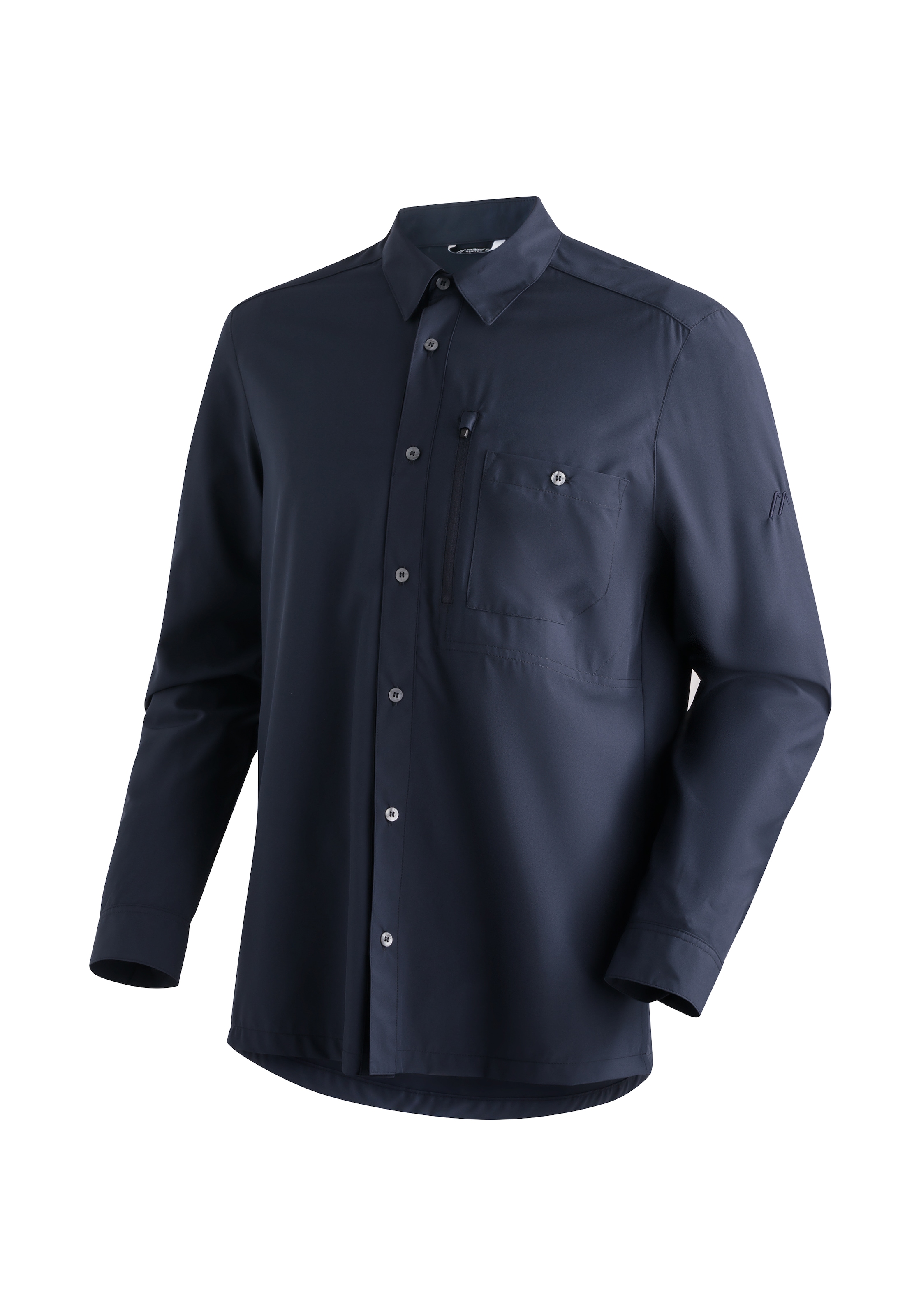 Maier Sports "Magos L/S M" Herren Hemd langarm, leichtes Freizeithemd, Langarmhemd, Körperbetont