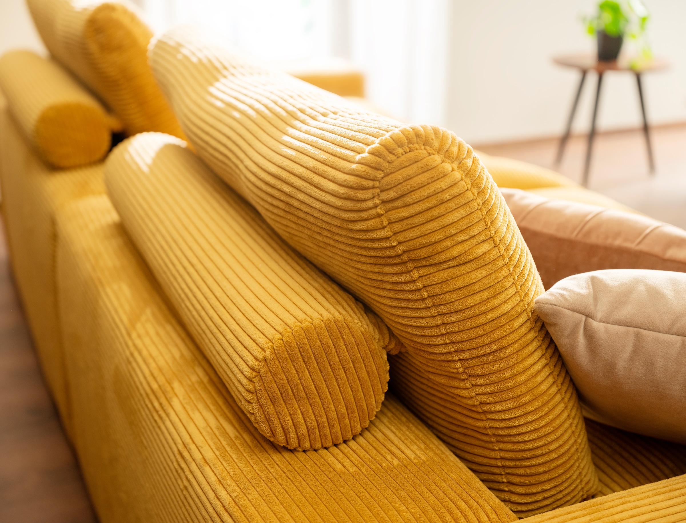 alina Big-Sofa »Sandy«, 266 cm breit und 123 cm tief, in modernem Cordstoff