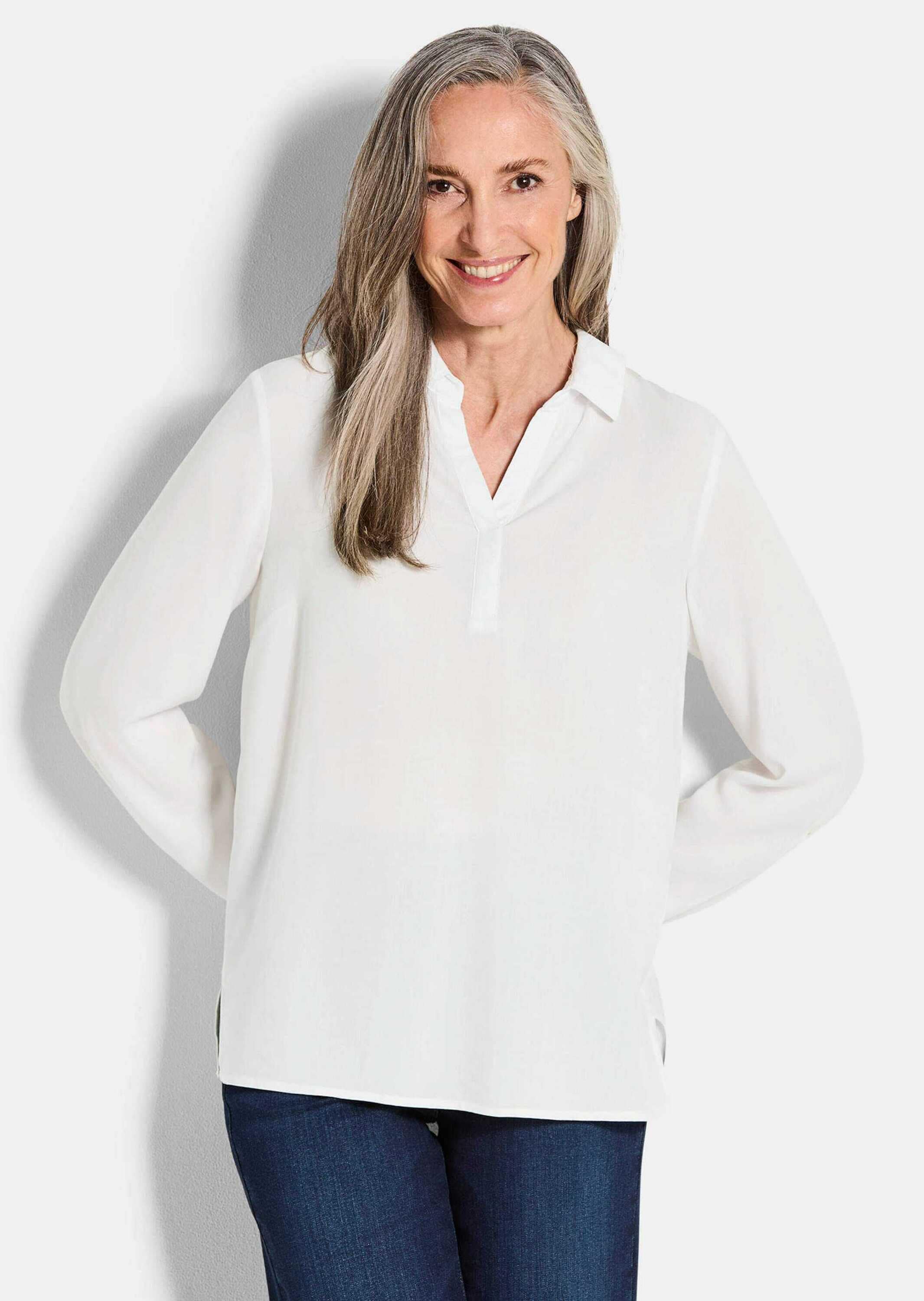 GOLDNER Klassische Bluse »Schlupfbluse aus reiner Viskose«