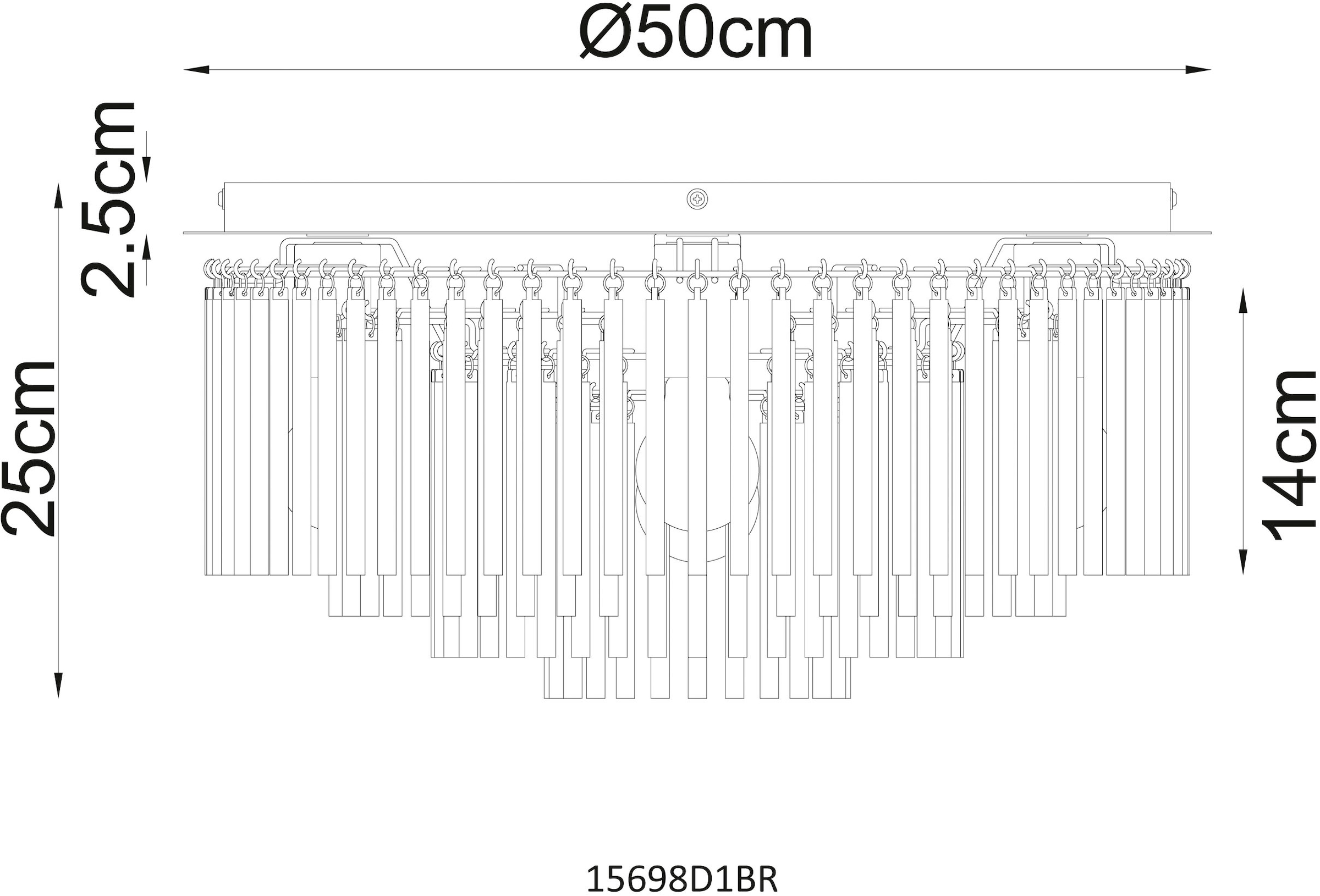 GLOBO LIGHTING Deckenleuchte »GORLEY«, Leuchtmittel E27 | ohne Leuchtmittel, Deckenleuchte/Glasstäbe/Glas brombeerfarben/Wohnzimmer/Esszimmer