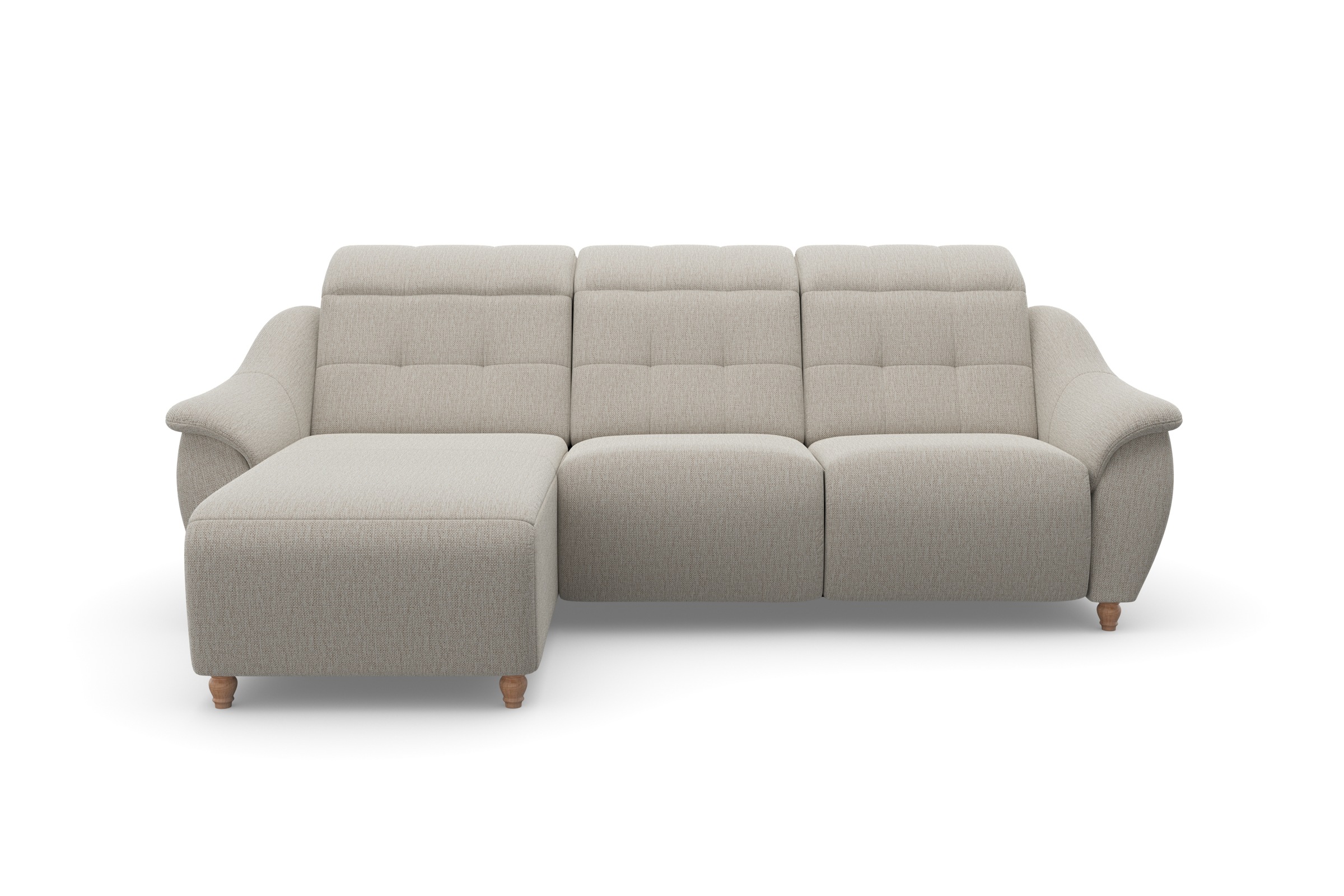 Home affaire Ecksofa "Boston L-Form" Kopfteilverstellung an jeder Sitzfläch günstig online kaufen