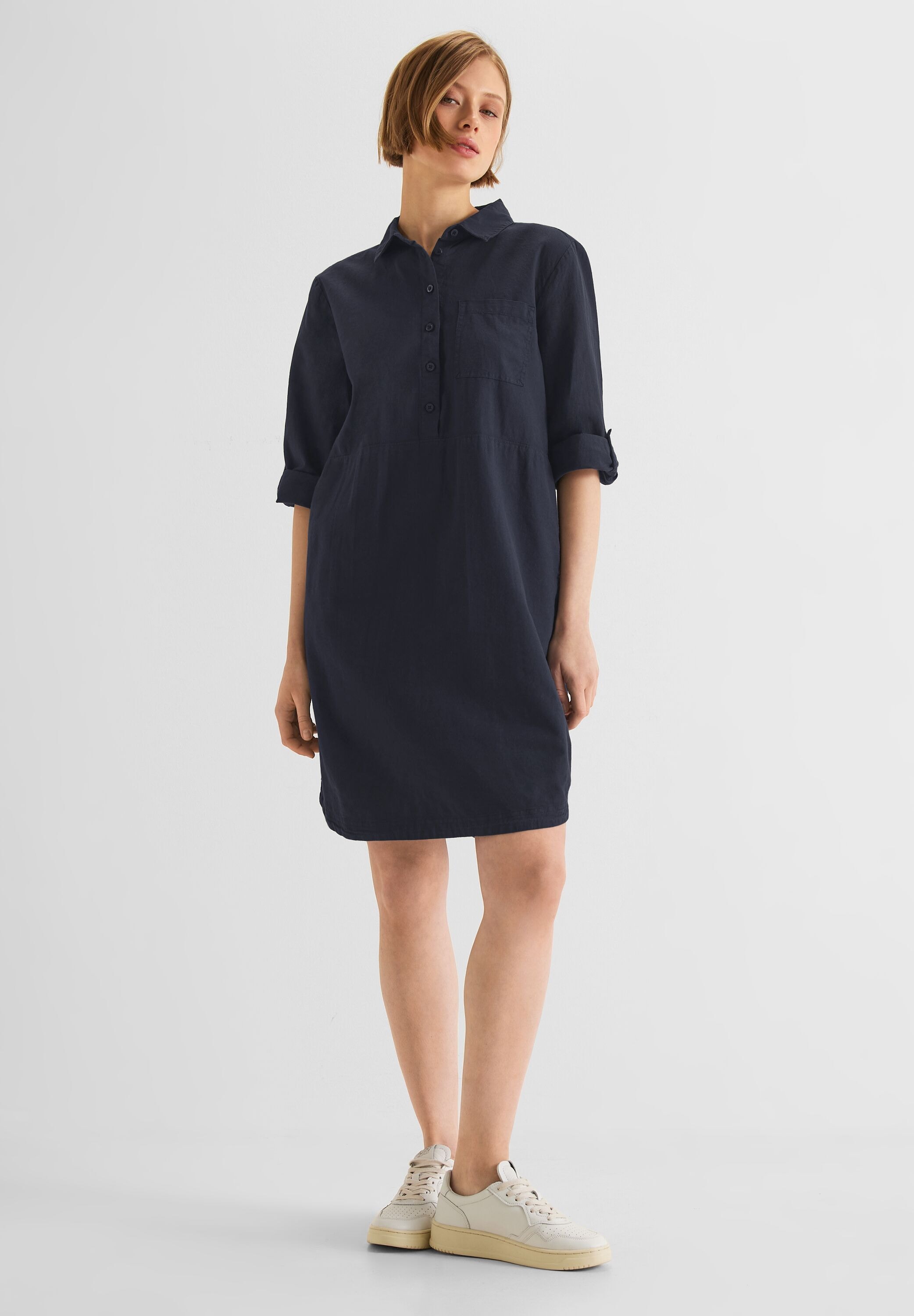 STREET ONE Midikleid, in Unifarbe kaufen