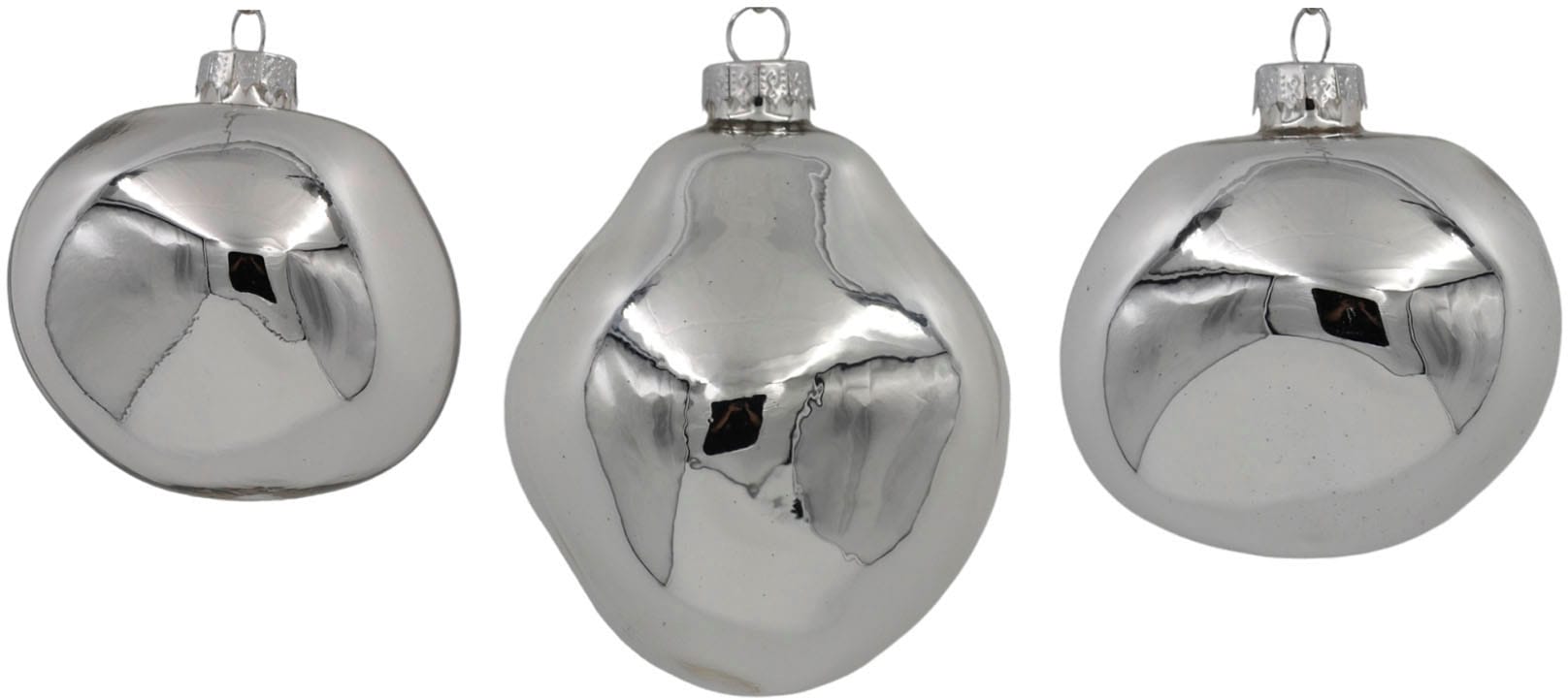 Leonique Weihnachtsbaumkugel "Birdelle glänzend, Weihnachtsdeko, Christbaumschmuck, Christbaumkugeln", (Set, 12 St.), Ba