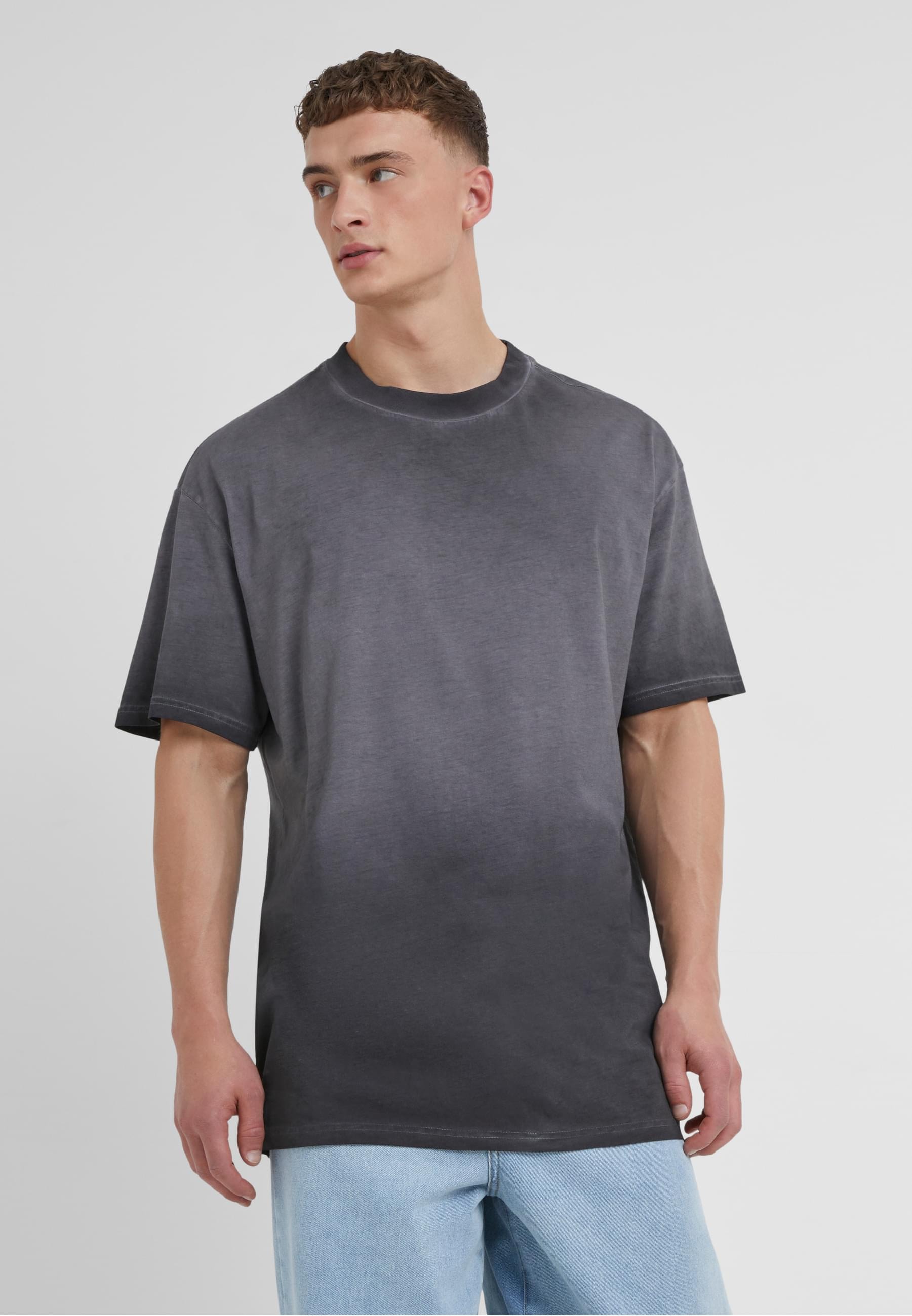 URBAN CLASSICS T-Shirt »Urban Classics Herren Oversized Sun Bleached Tee«, (1 tlg.)