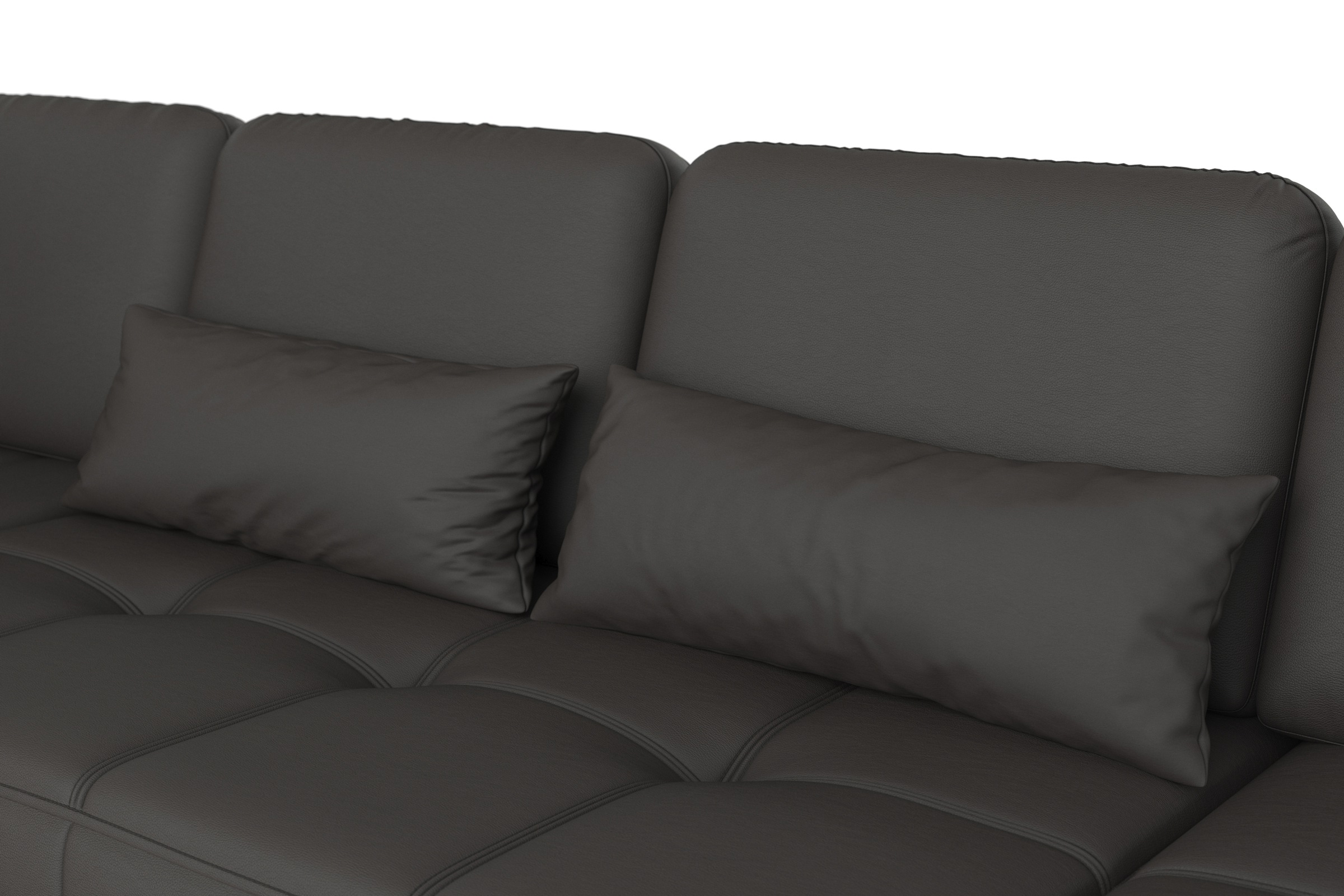 sit&more Wohnlandschaft »Bendigo U-Form«, inklusive Sitztiefenverstellung, Bodenfreiheit 12 cm, in 2 Fußfarben
