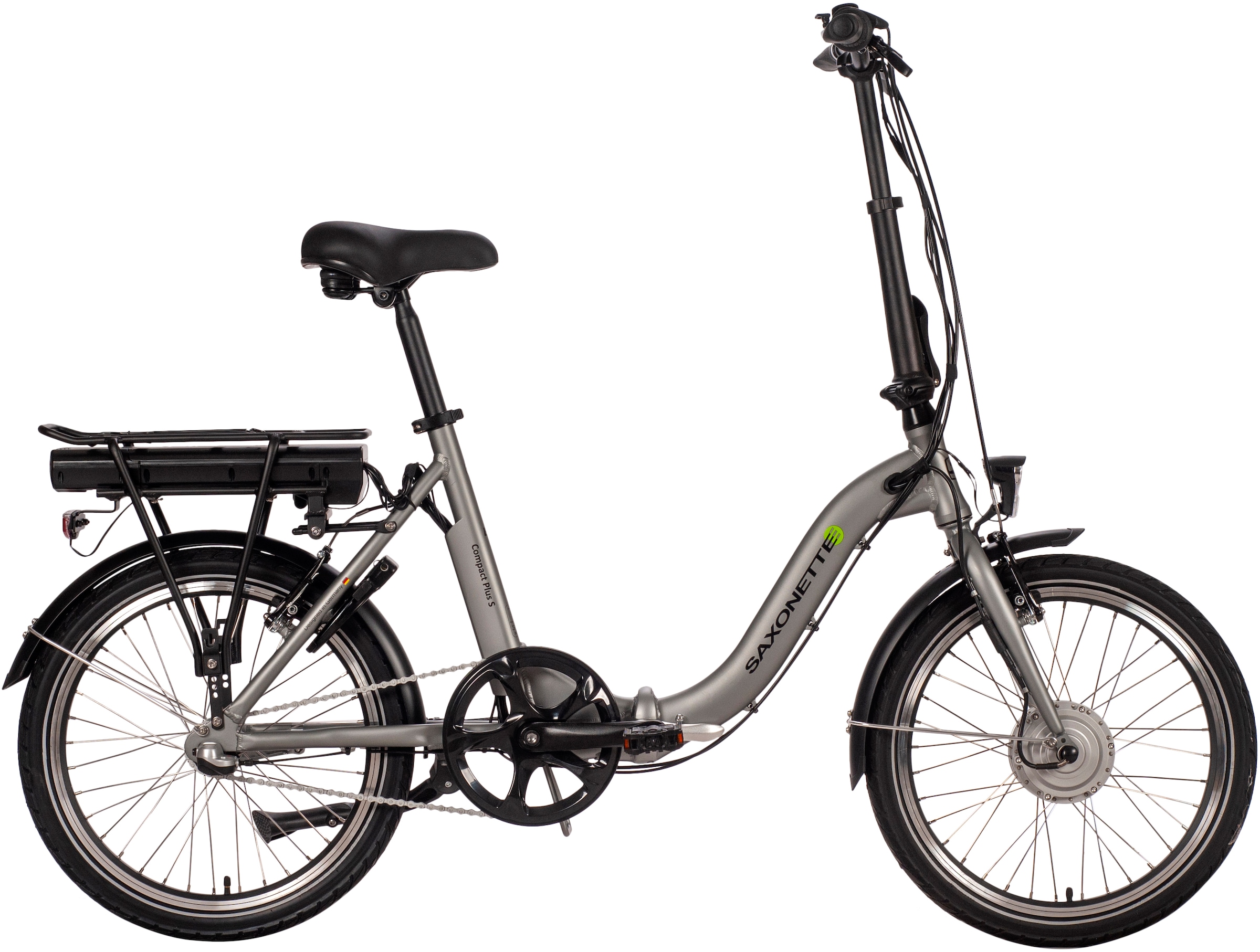 SAXONETTE E-Bike »Compact Plus S«, 3 Gang, Frontmotor 250 W, (mit Akku-Ladegerät), Pedelec