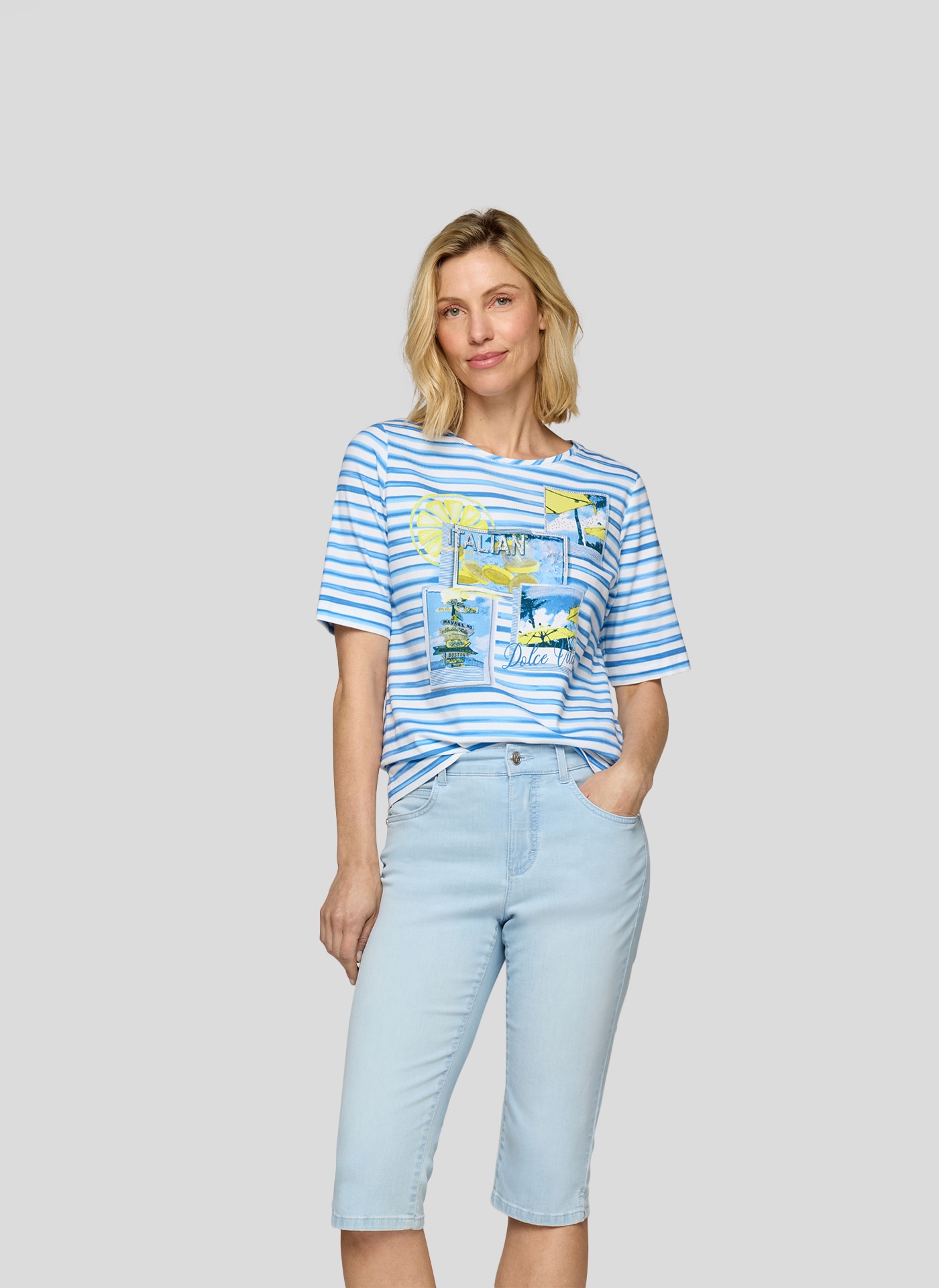 Rabe Print-Shirt "Rabe Streifenshirt mit Fotoprints" günstig online kaufen