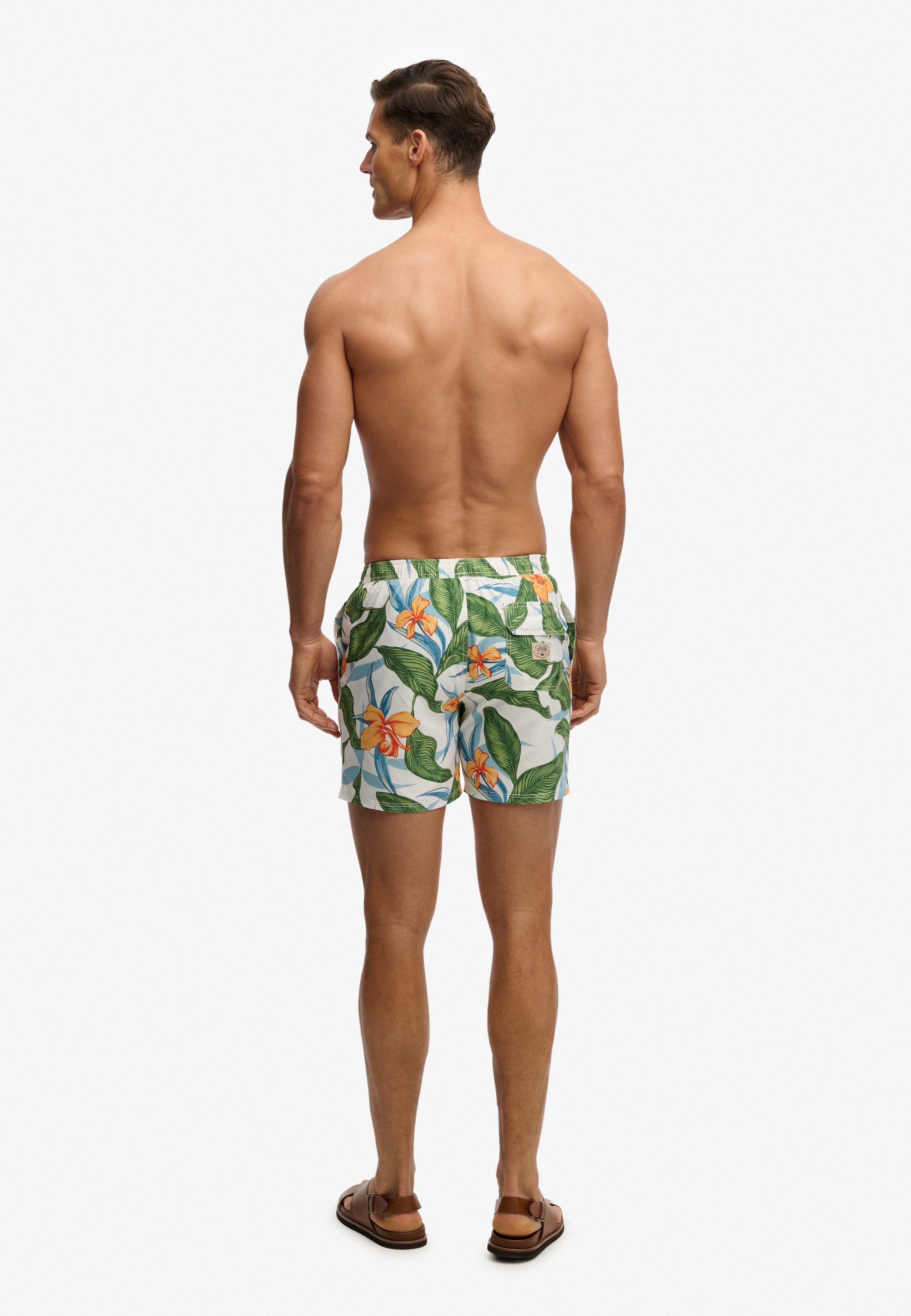 Superdry Badeshorts »HAWAIIAN PRINT 16 SWIM SHORT« Kunstfaser, relaxed fit