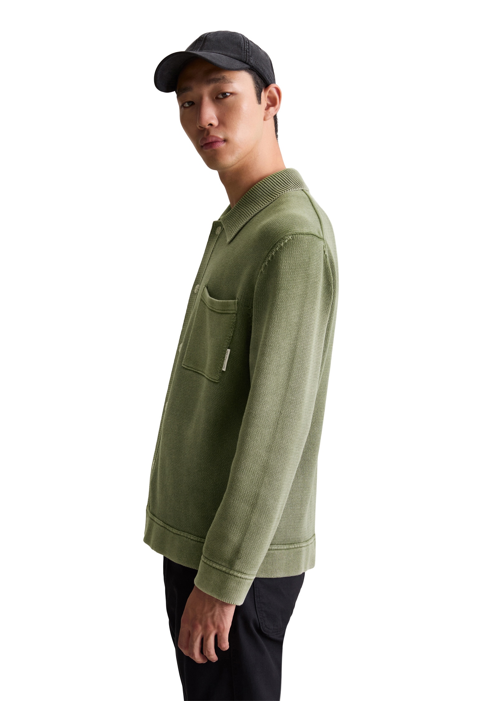 Marc O'Polo DENIM Cardigan »in Jeansjacken-Optik«