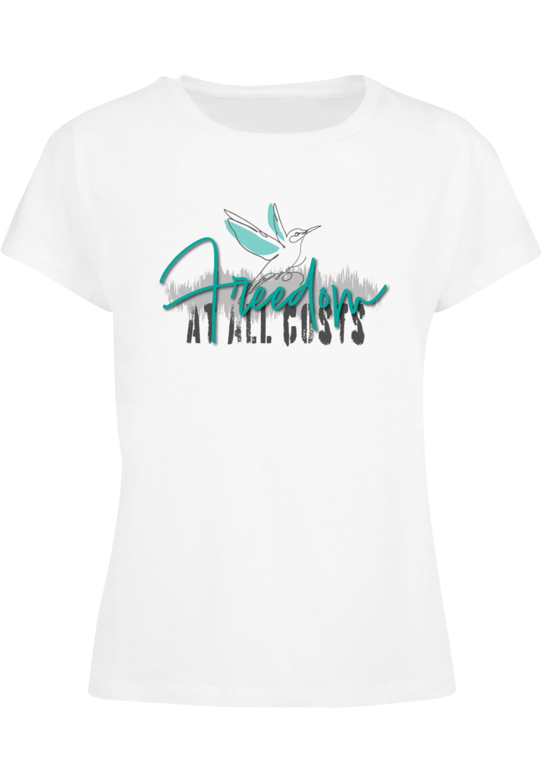 T-Shirt »Merchcode Damen Ladies Freedom At All Costs Box Tee«, (1 tlg.)