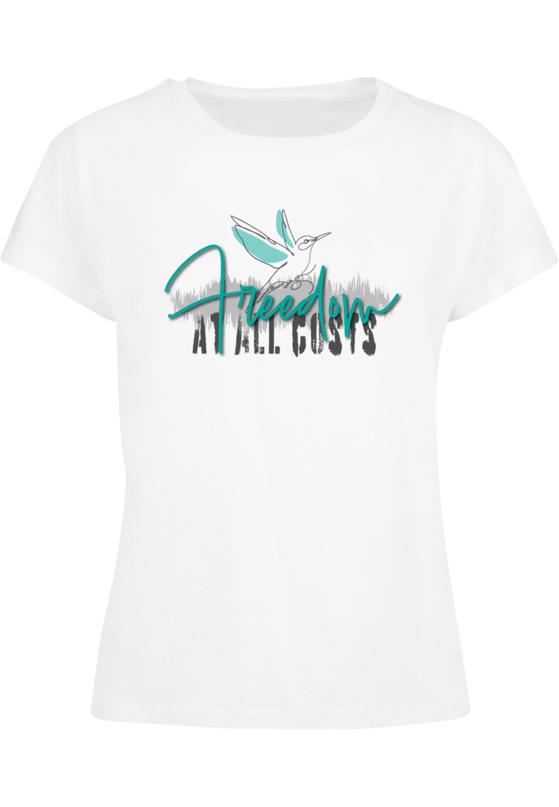 Merchcode T-Shirt "Merchcode Damen Ladies Freedom At All Costs Box Tee" günstig online kaufen