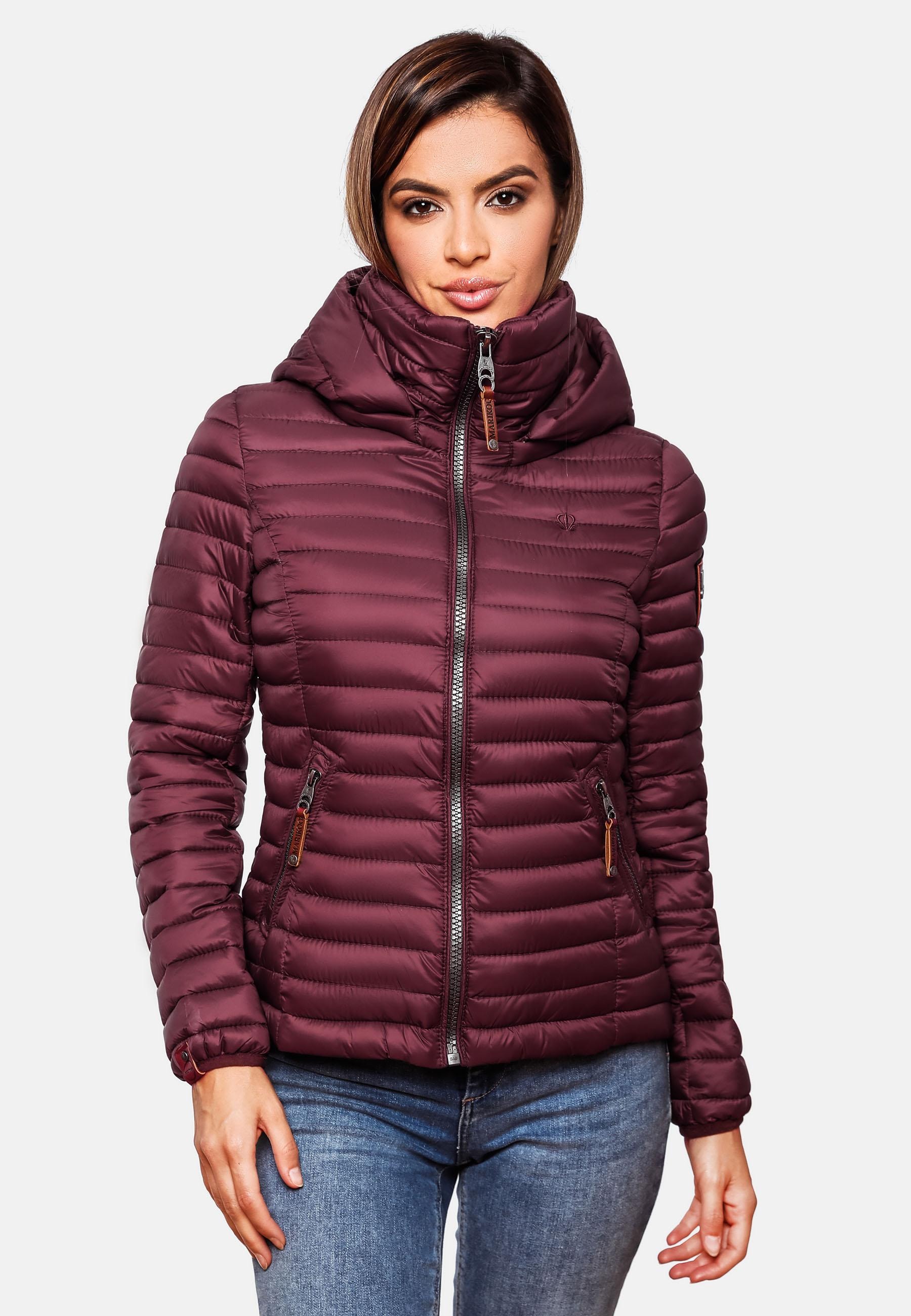 Marikoo Steppjacke »Löwenbaby«, mit Kapuze, stylische Übergangsjacke mit abnehmbarer Kapuze