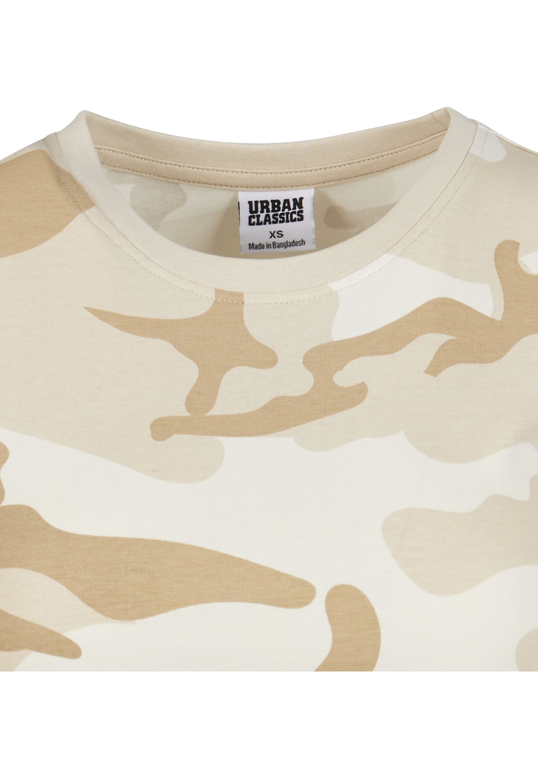 URBAN CLASSICS T-Shirt »Urban Classics Damen Ladies Cropped Camo Tee« 1 Stk.