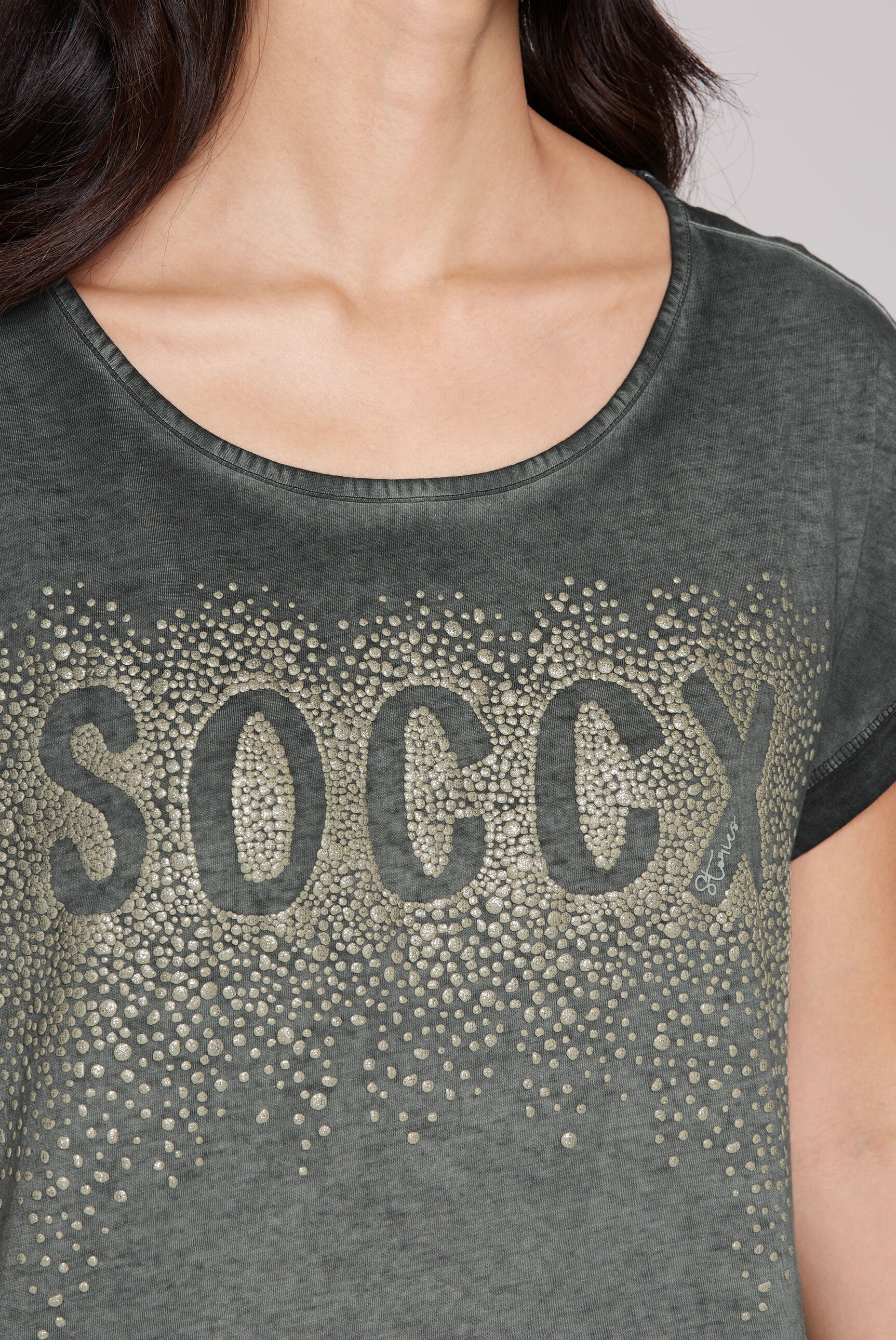 SOCCX Rundhalsshirt, mit überschnittenen Schultern