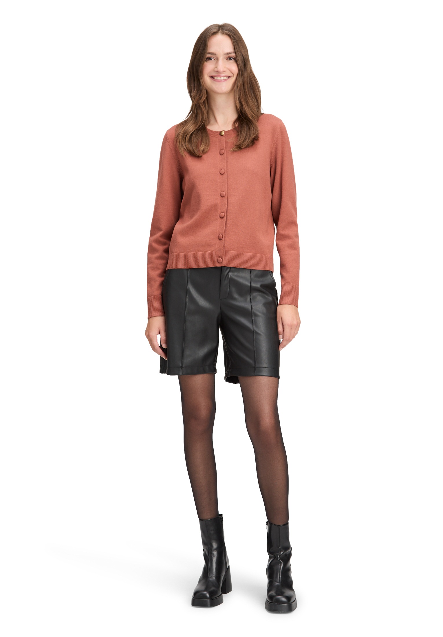 Cartoon Strickjacke »Damen mit Rundhalsausschnitt« 1 Stk.