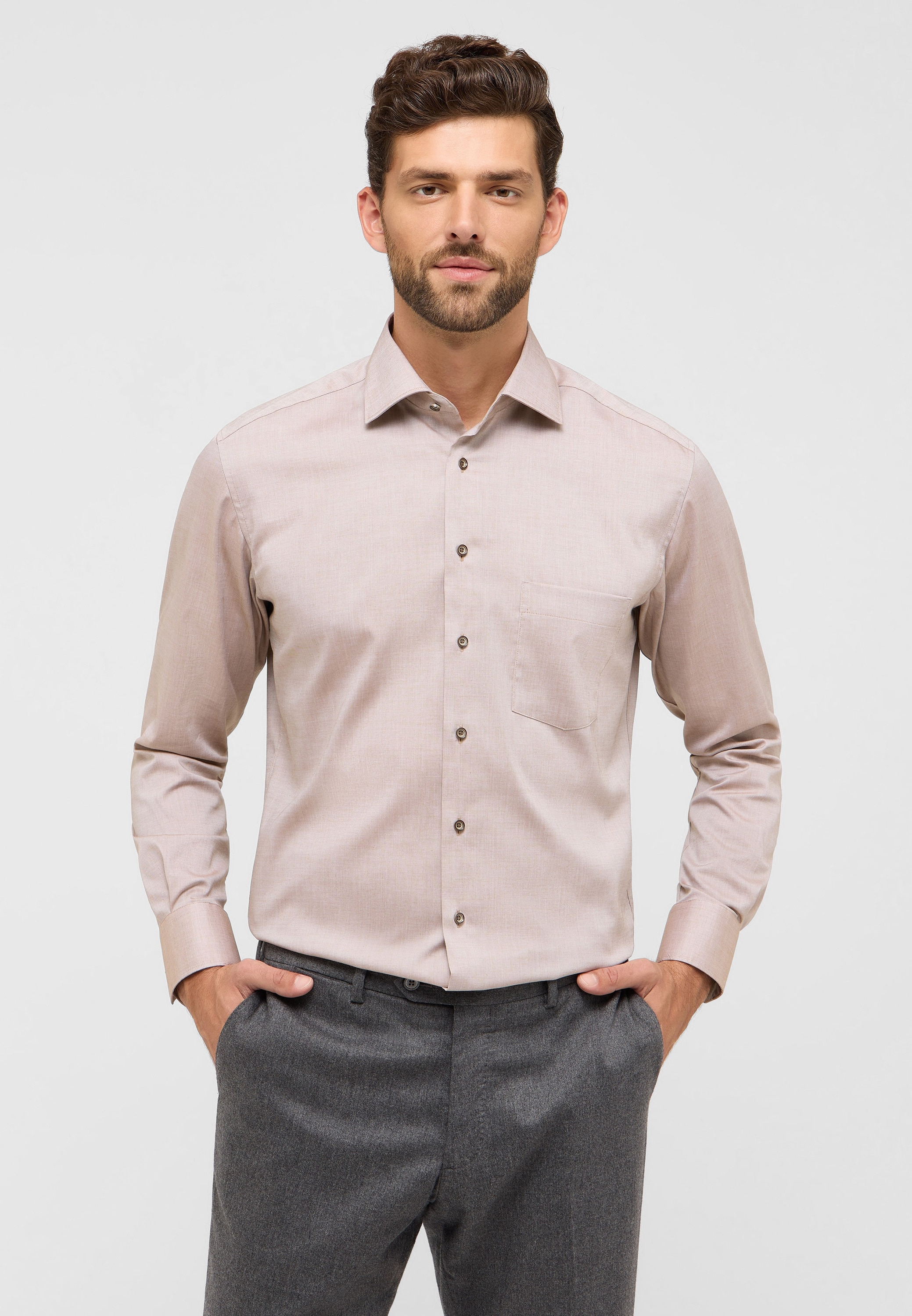 Eterna Langarmhemd "MODERN FIT", NON IRON (bügelfrei) günstig online kaufen