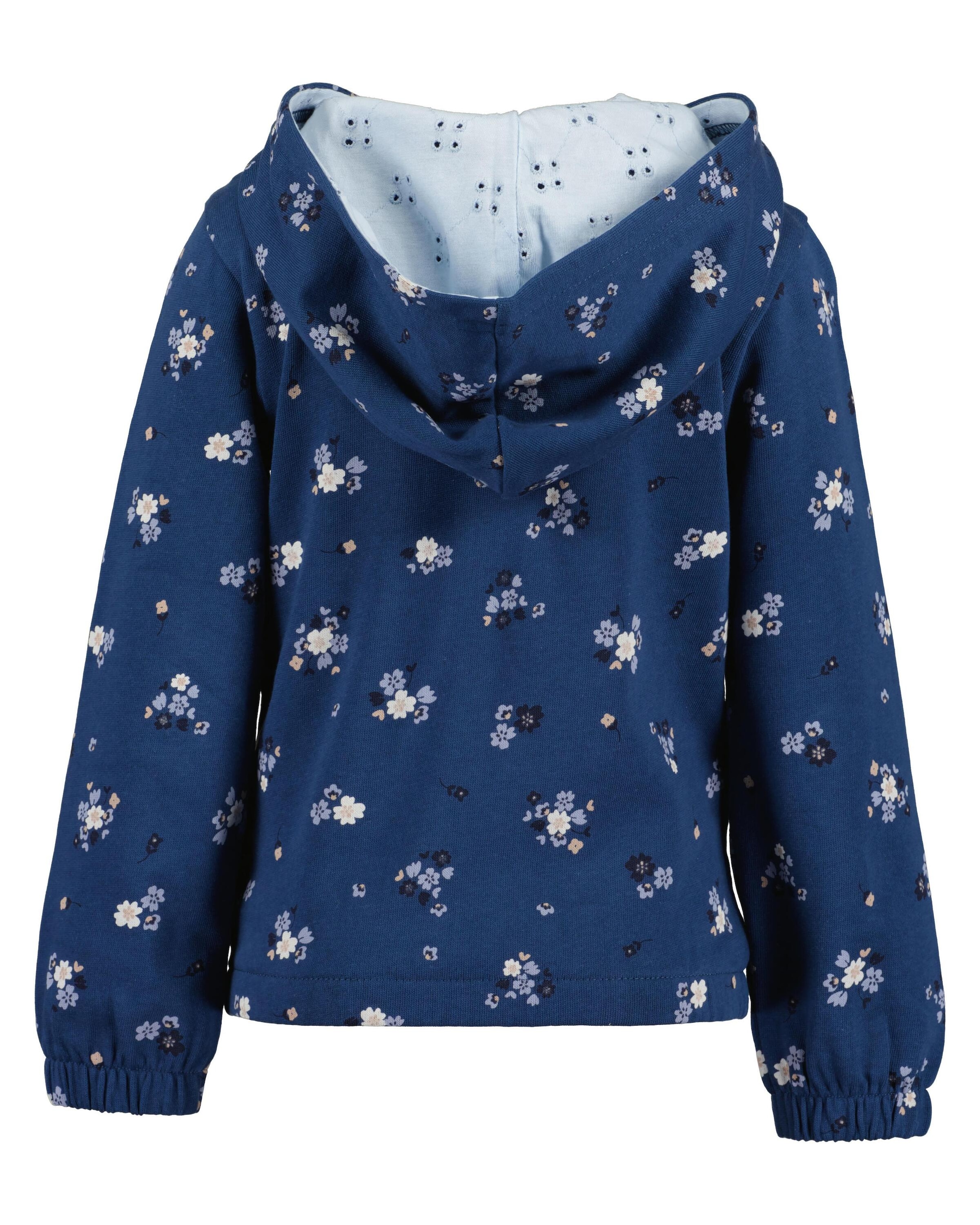 Blue Seven Sweatjacke »Blue Seven Mädchen Sweatjacke mit Kapuze Baumwolle Langarm«