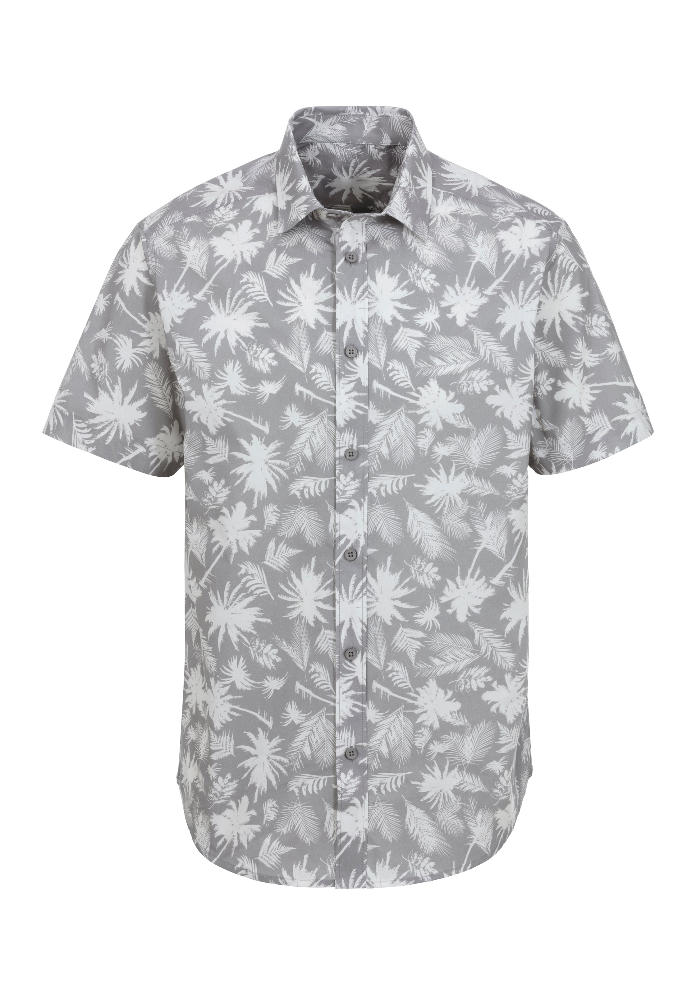 Beachtime Hawaiihemd »Regular fit«, Kurzarm, Freizeithemd mit Palmenprint, reine Baumwolle