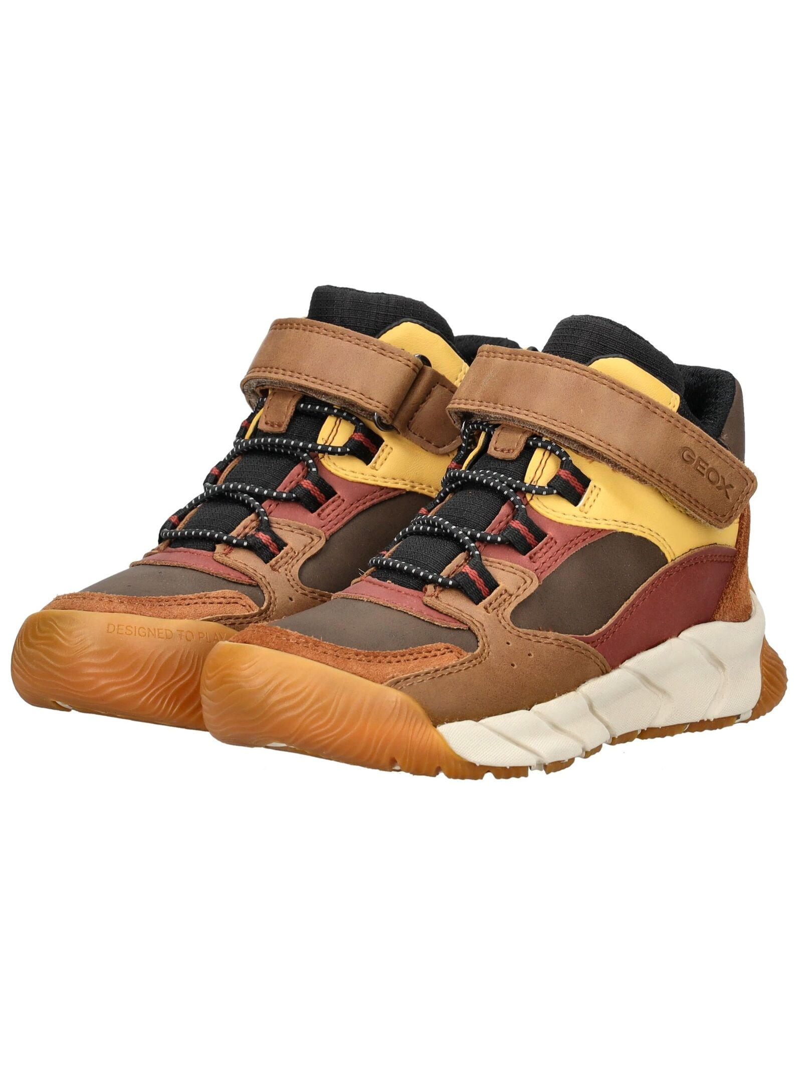 Geox Schnürstiefelette »Geox Stiefelette Lederimitat/Textil«