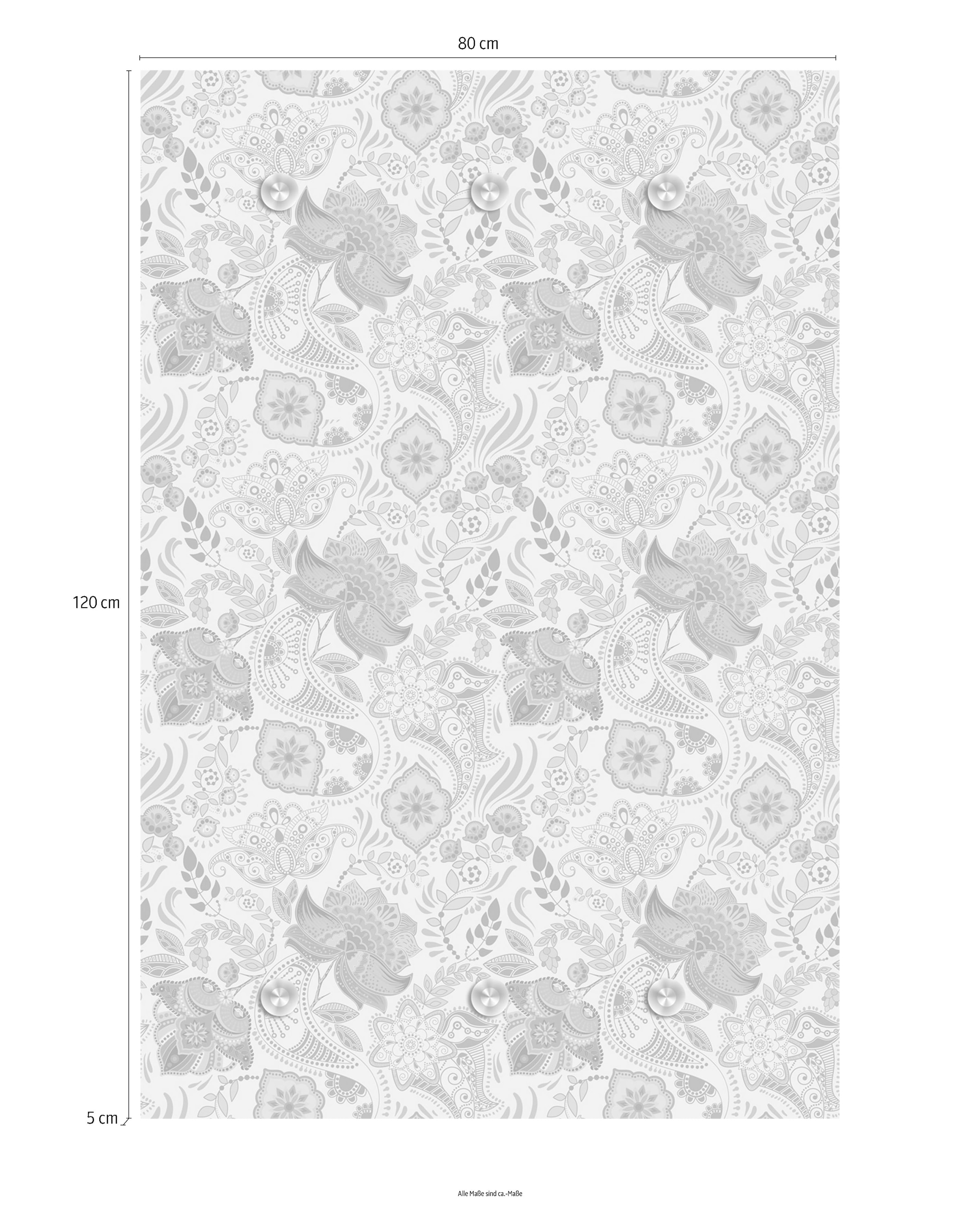 queence Garderobenleiste »Muster«, mit 6 Haken, 80 x 120 cm