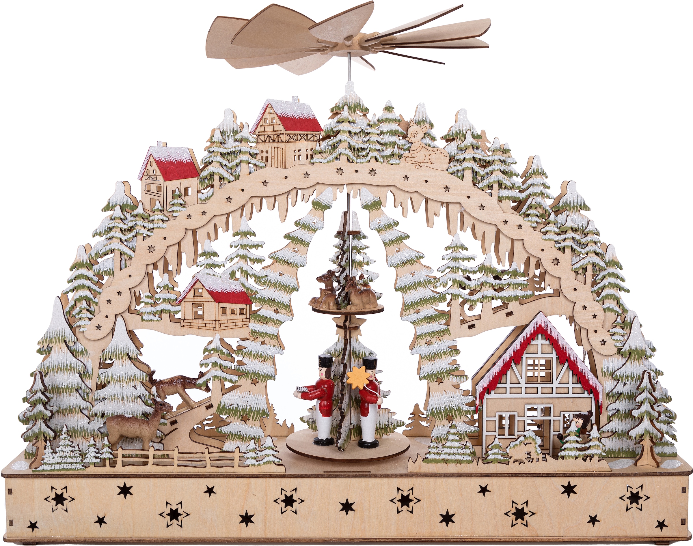 Myflair Möbel & Accessoires LED Schwibbogen "Weihnachtsdeko" 1 Stk. aus Hol günstig online kaufen