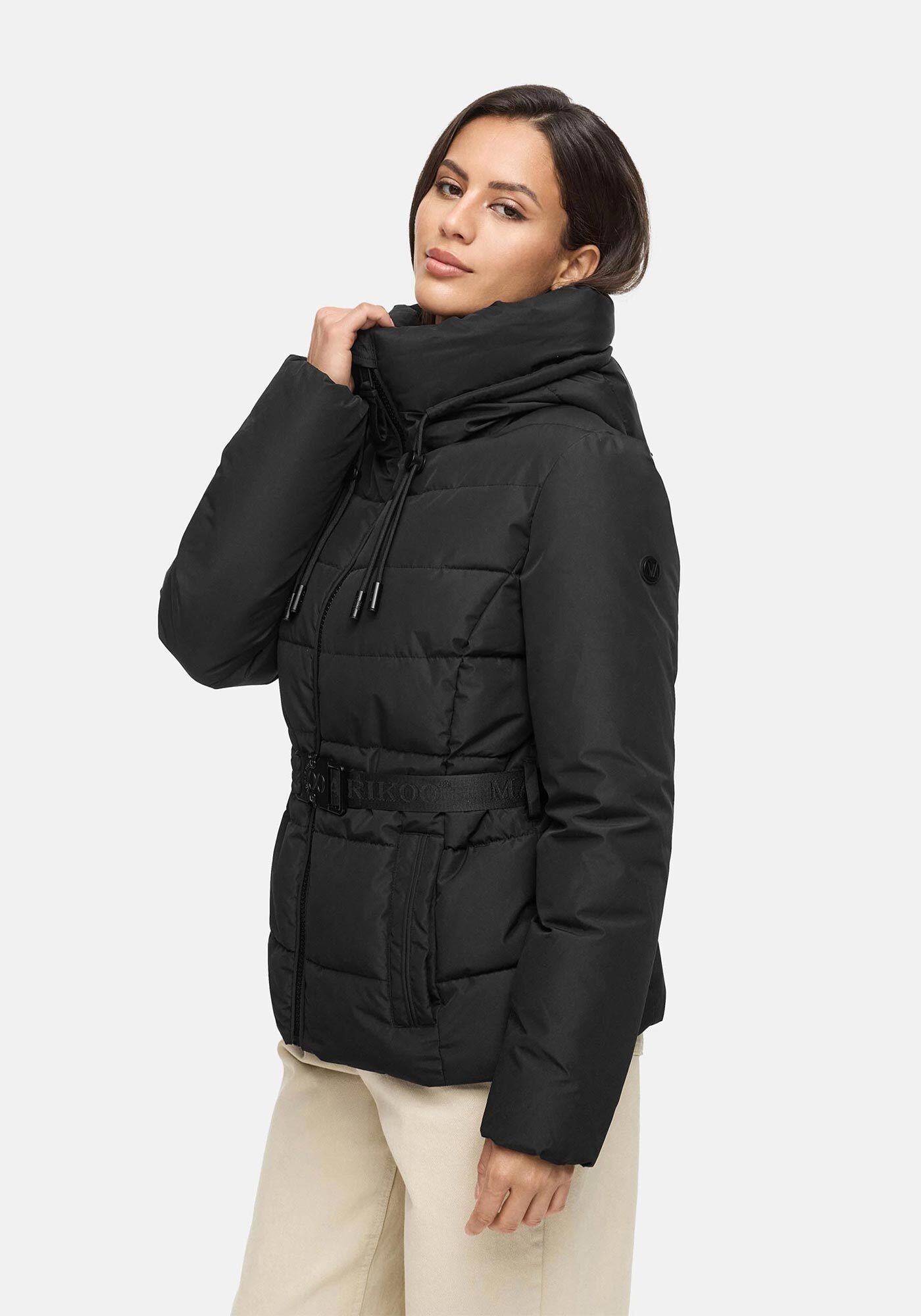 Thumbnail - Marikoo Winterjacke "Himee" mit praktischem Taillengürtel und robuster Klickschnalle