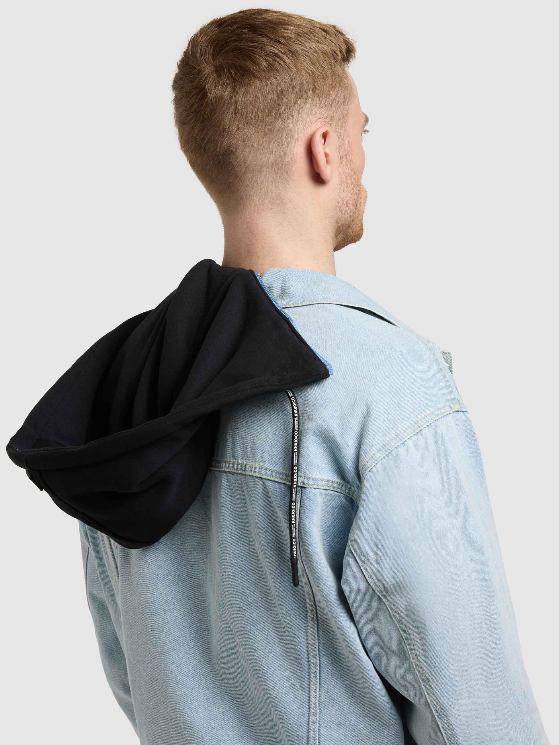 khujo Jeansjacke »Jokin« mit Kapuze Herren Denim-Jacke mit Sweat-Kapuze