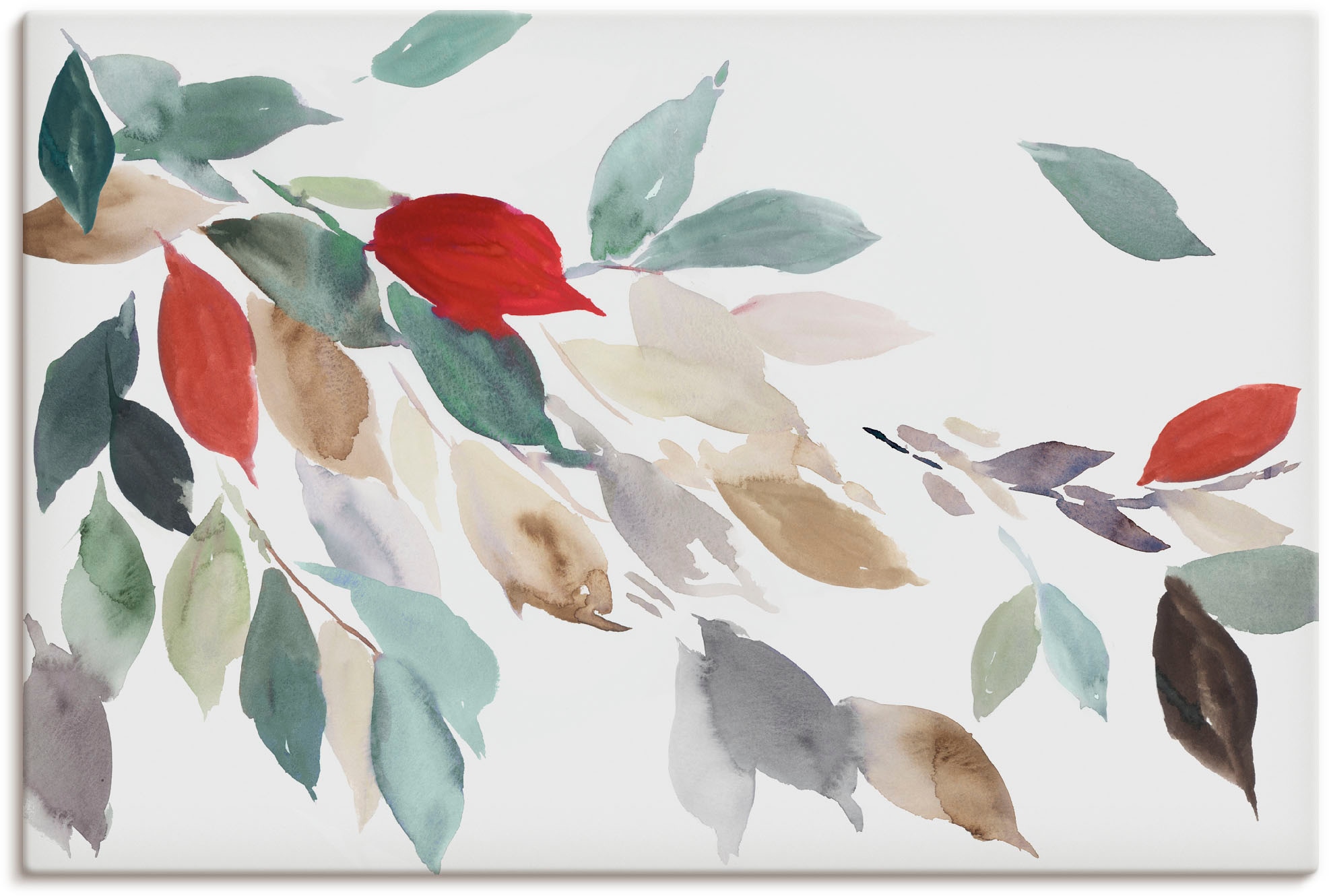 Artland Wandbild "Herbstfarbene Blätter III" Blätterbilder 1 Stk. tlg. als günstig online kaufen