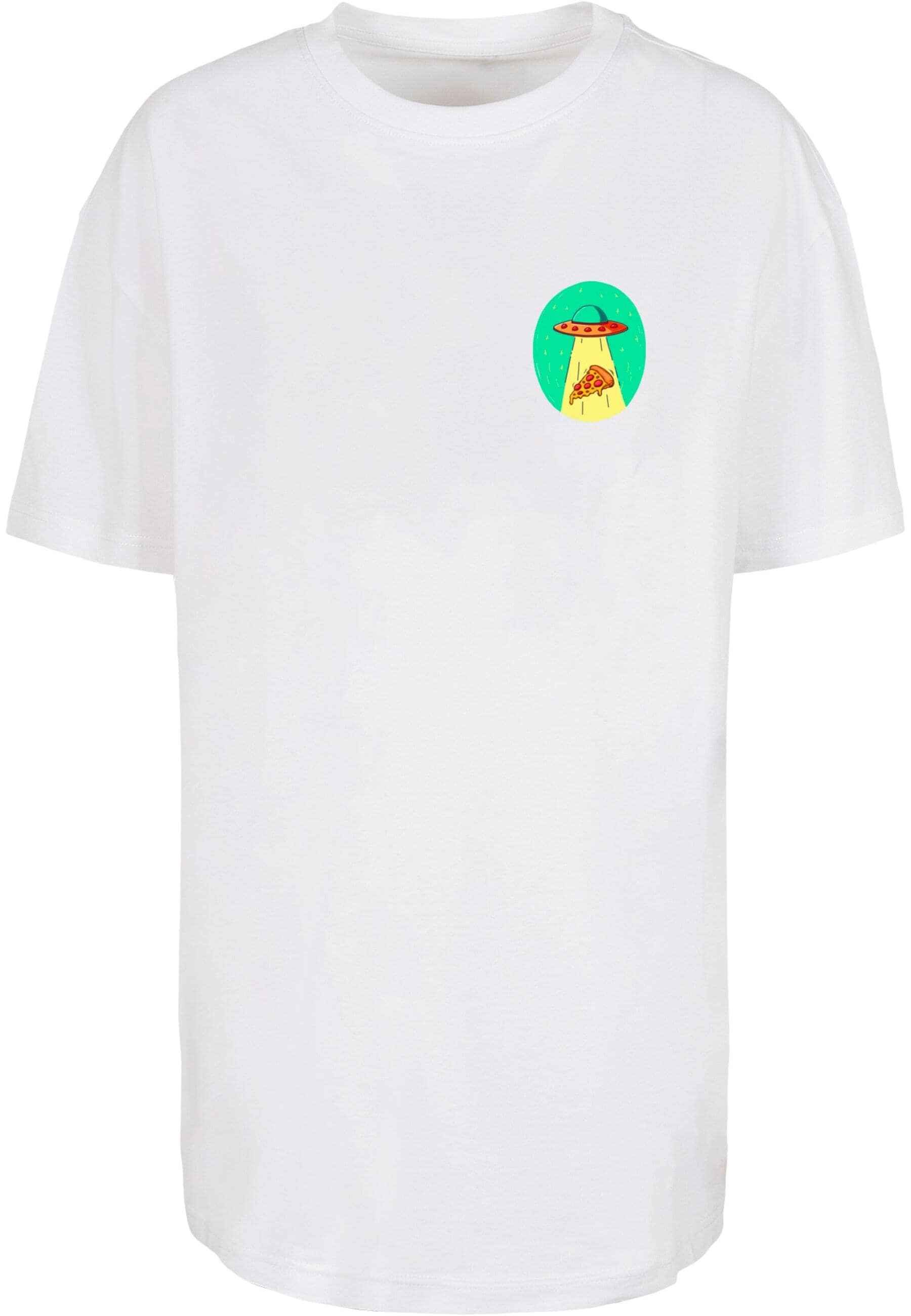 MisterTee T-Shirt »MisterTee Damen Ladies Ufo Pizza Oversized Boyfriend Tee«, (1 tlg.)