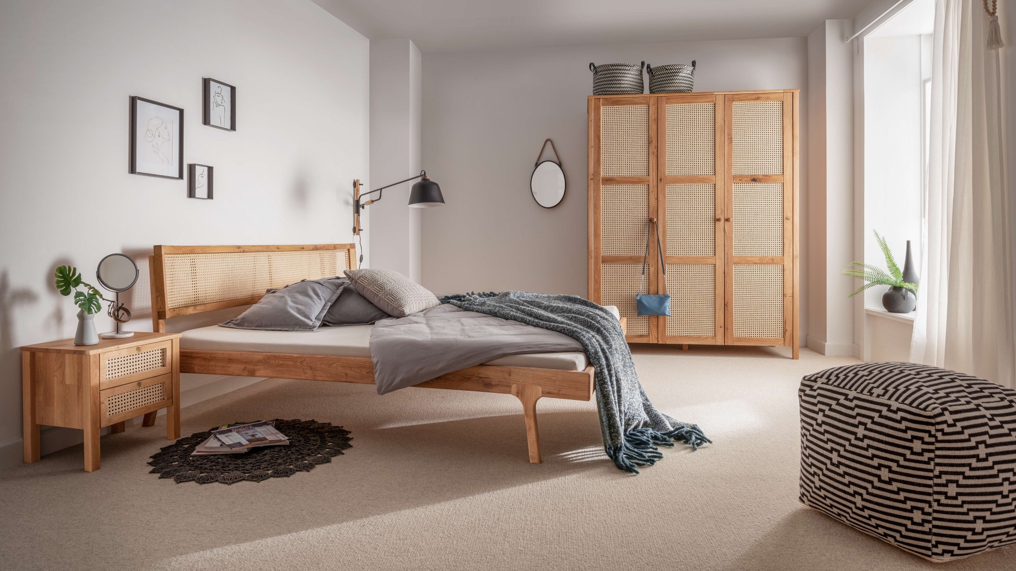 andas Bett "Hällevik Doppelbett, Massivholzbett, hyggeliger Stil", massive günstig online kaufen