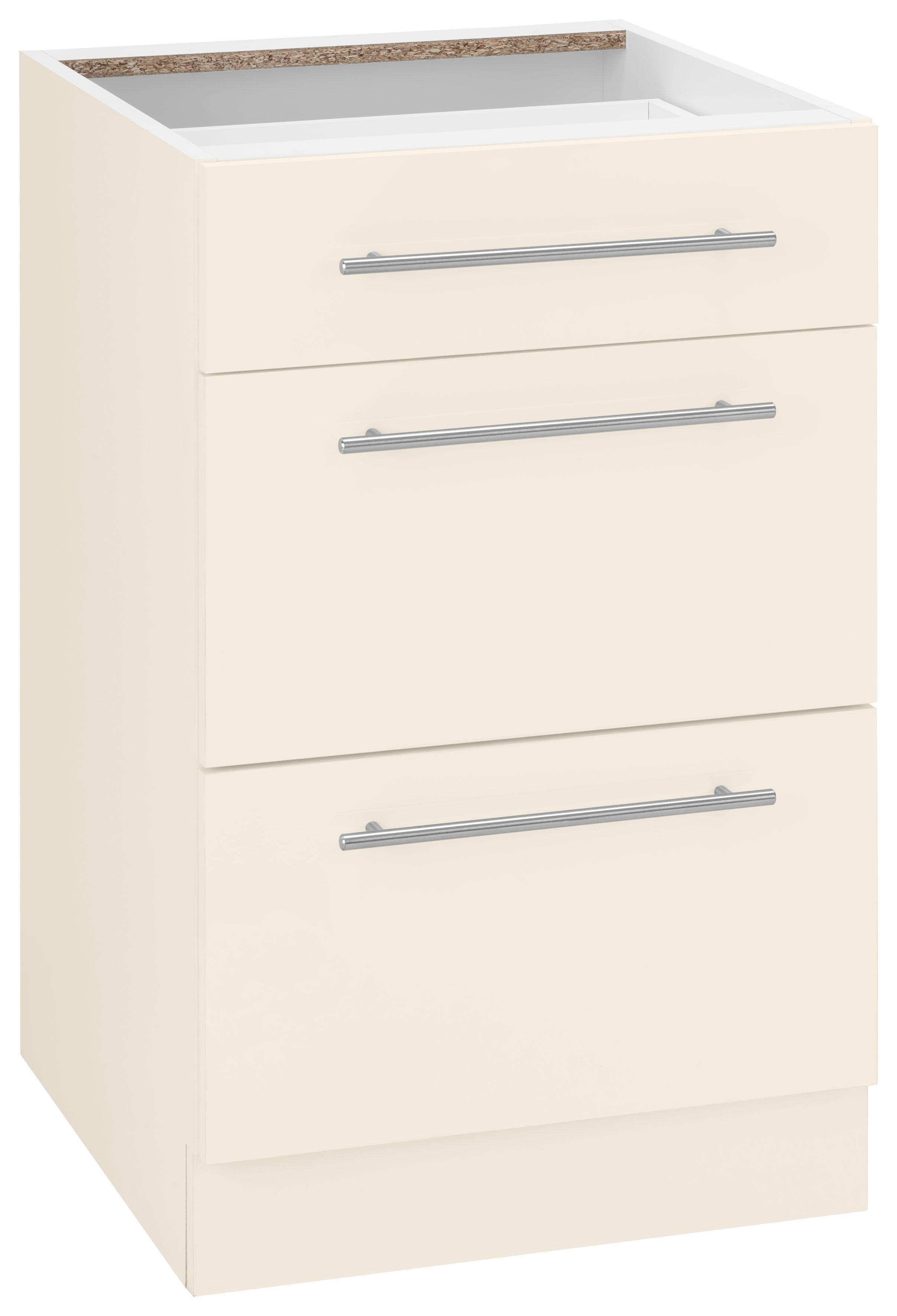 wiho Küchen Unterschrank "Flexi2, Breite 50 cm" 1 Schubkasten, 2 Auszüge
