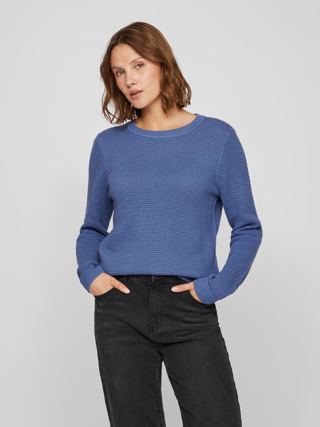 Vila Rundhalspullover "VIDALO O-NECK L/S KNIT TOP- NOOS" günstig online kaufen