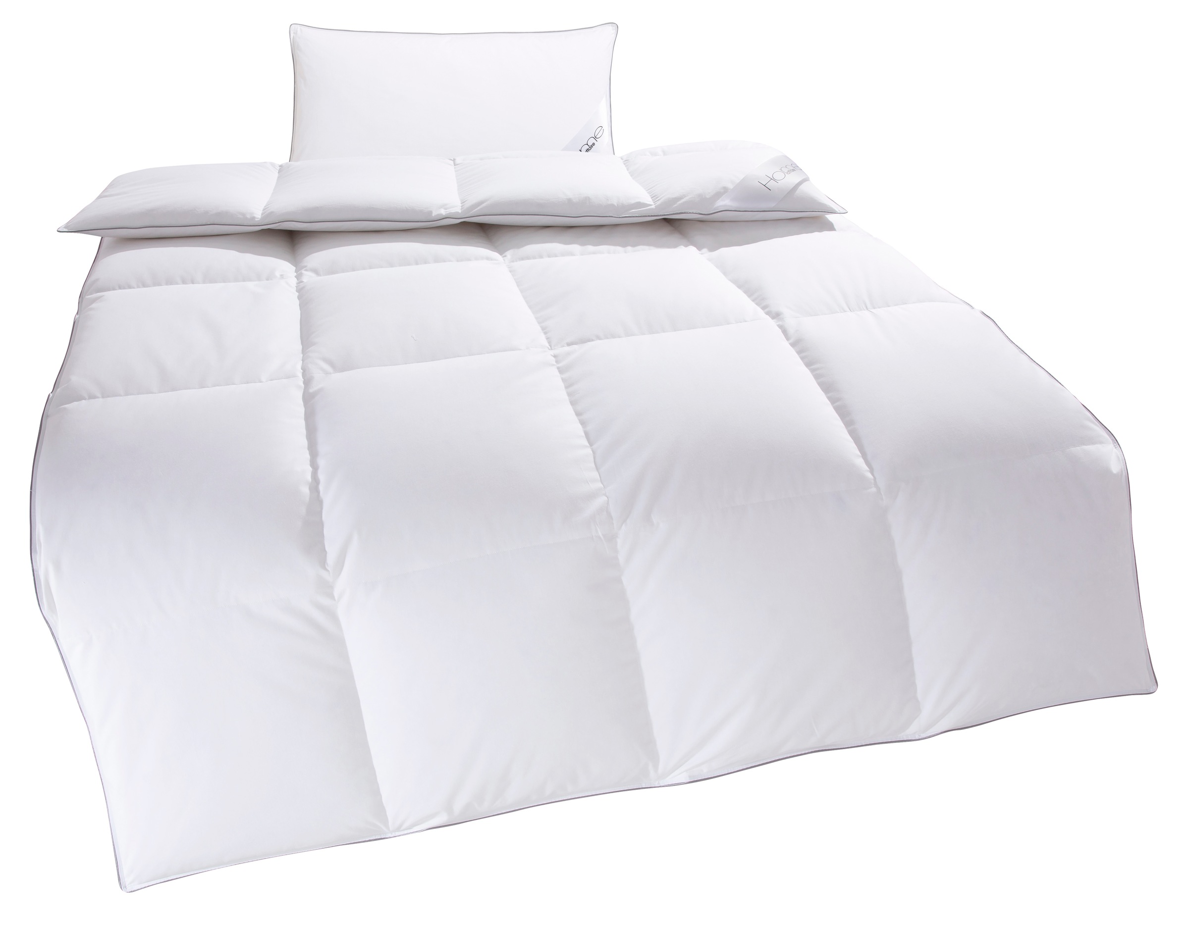 Home affaire Daunenbettdecke + Kopfkissen "TAMINS, Bettdecke 135x200 cm und günstig online kaufen