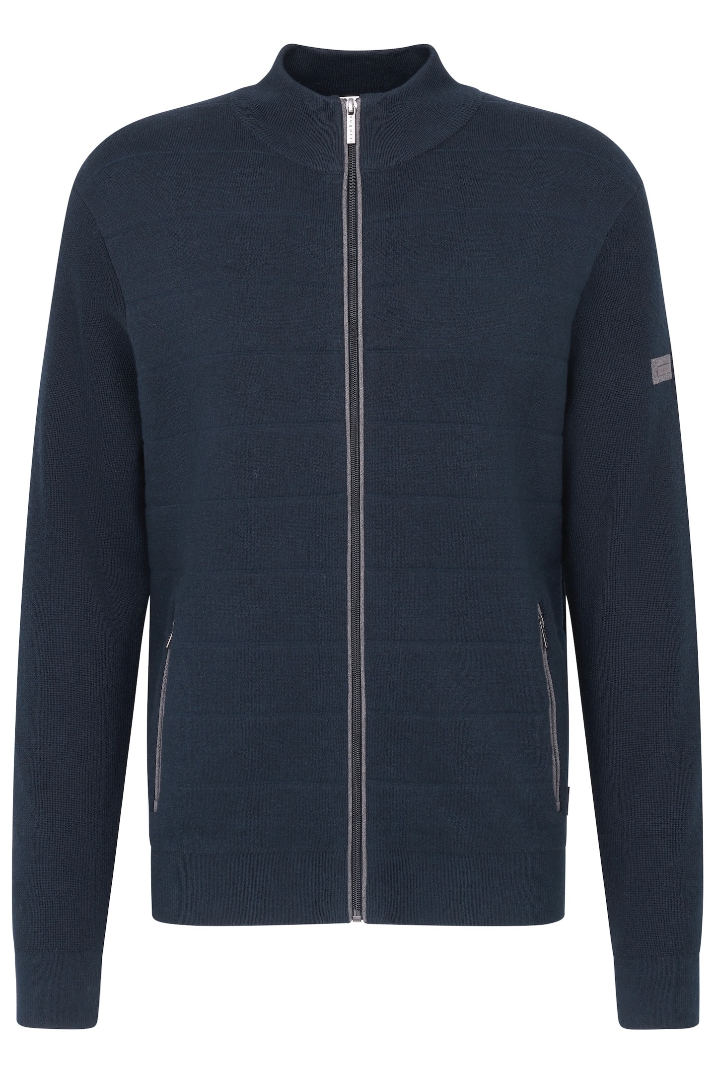 bugatti Strickjacke, mit Stehkragen