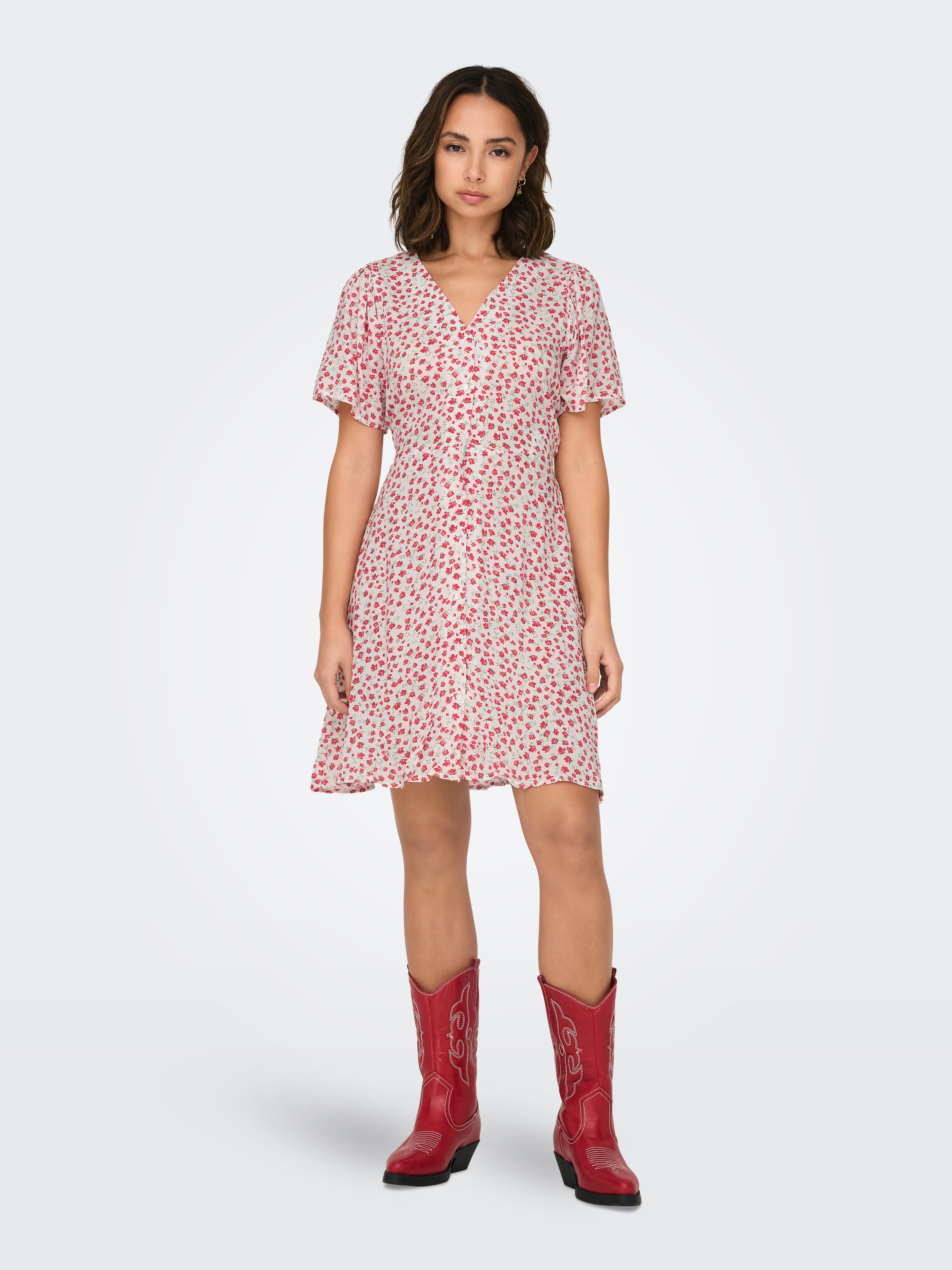 Thumbnail - ONLY Minikleid "ONLEVIDA S/S SHORT DRESS WVN NOOS" Sommerkleid