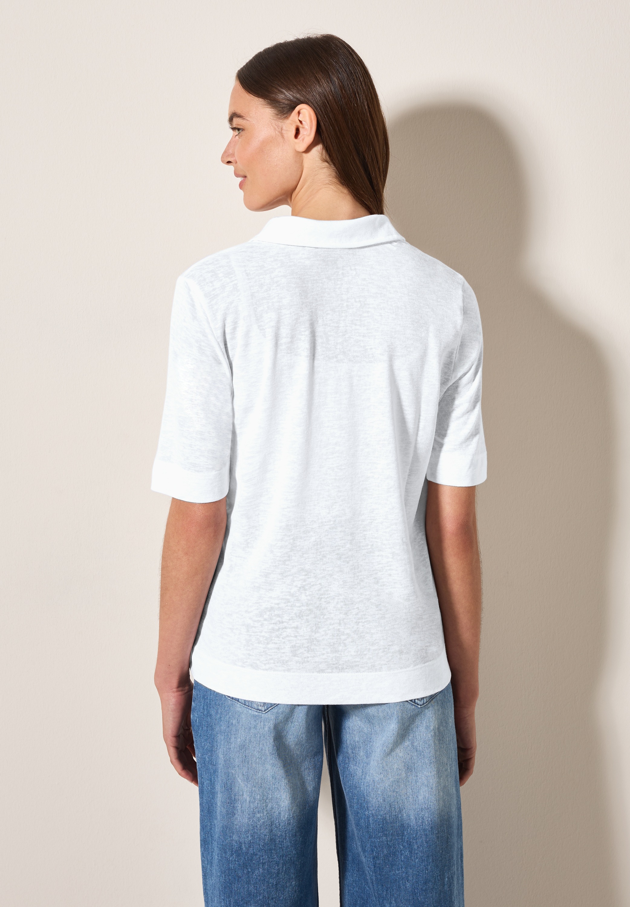 Cecil Poloshirt, aus softem Materialmix