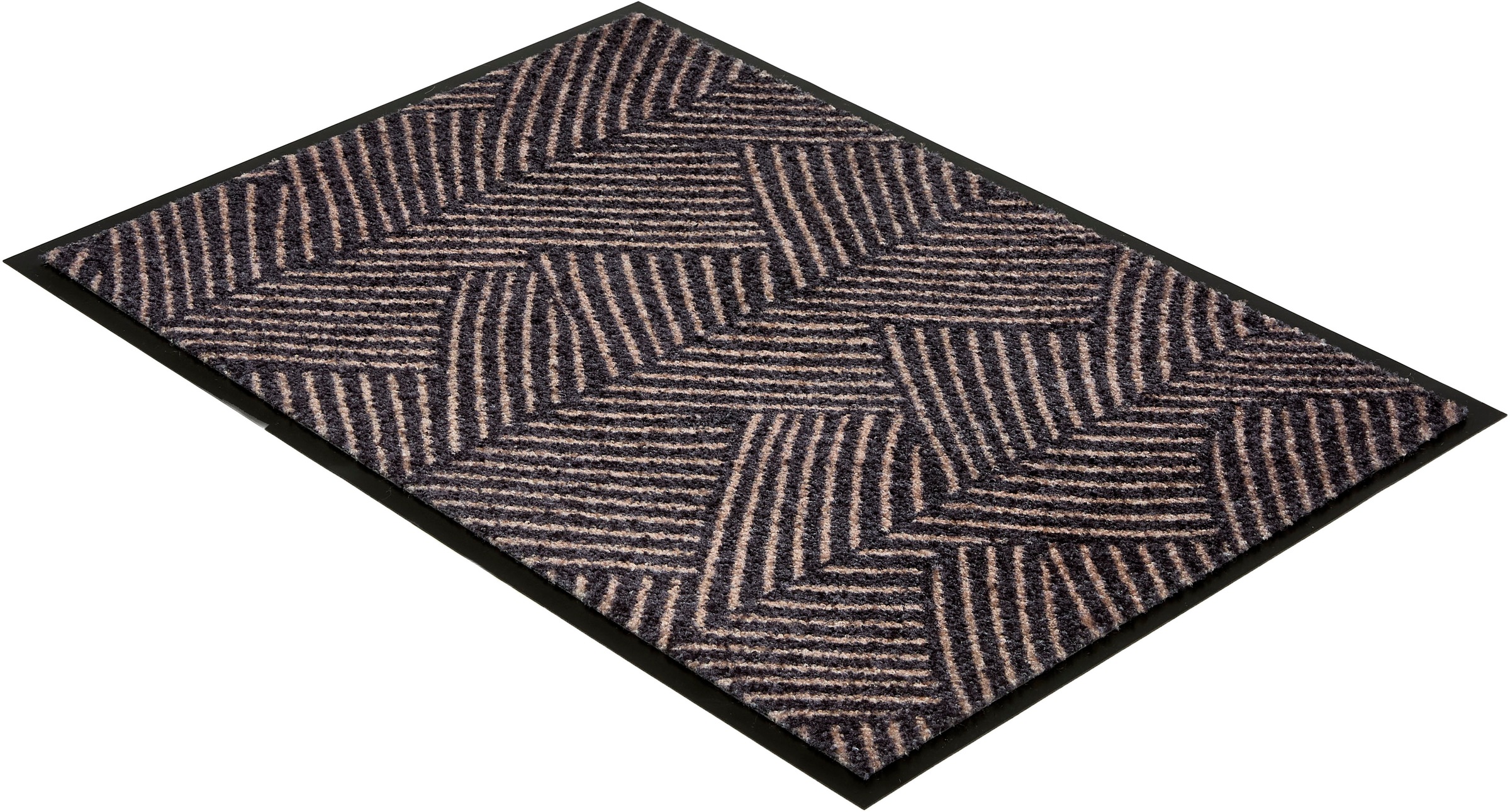 Fußmatte "Bellevue", grau (anthrazit), B:50cm H:8mm L:70cm, Kunstfaser, SCHÖNER WOHNEN-KOLLEKTION, Teppiche, Fußmatte, Türmatte, Schmutzfang, In und Outdoor, Sauberlauf, waschbar 2