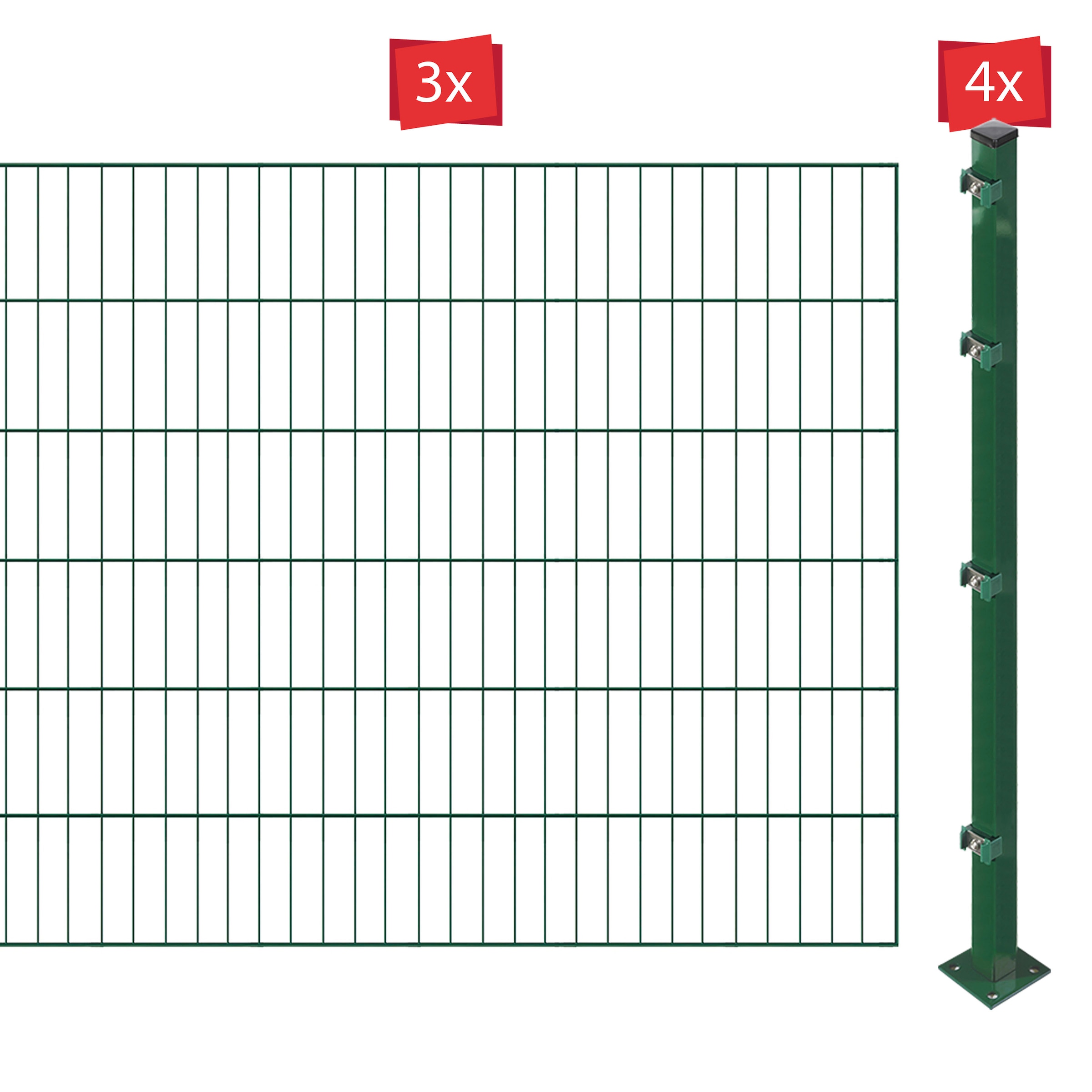 Arvotec Einstabmattenzaun »ESSENTIAL 120 zum Aufschrauben«, Zaunhöhe 120 cm, Zaunlänge 2 - 60 m