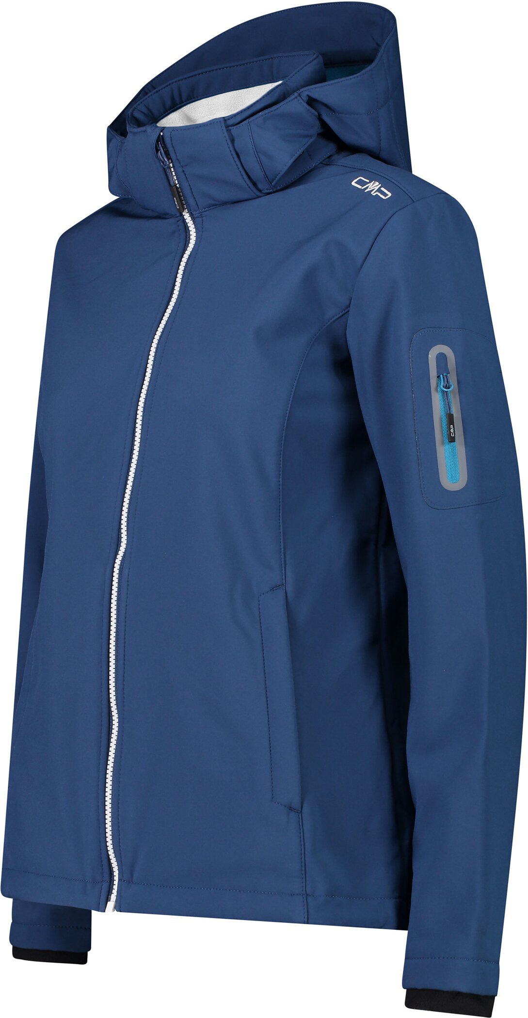CMP Softshelljacke »WOMAN JACKET ZIP HOOD« mit Kapuze sportlicher Stil, wärmend, wind- und wasserabweisend, Übergangsjacke
