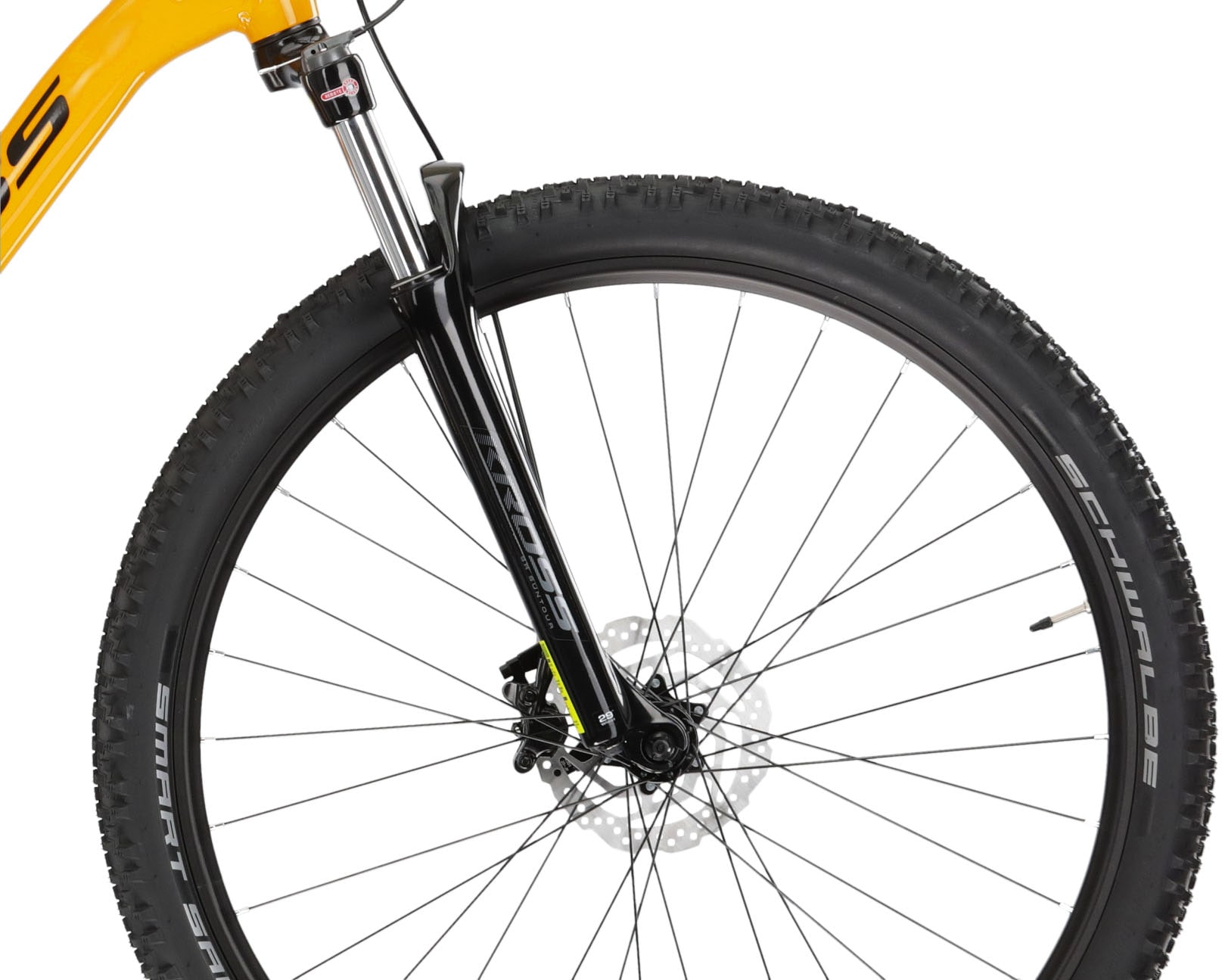 Kross Mountainbike »KROSS MTB Hardtail Level 2.0 29" gelb 18 Gänge«, 18 Gang, Shimano, ALIVIO M3100 Schaltwerk, Kettenschaltung