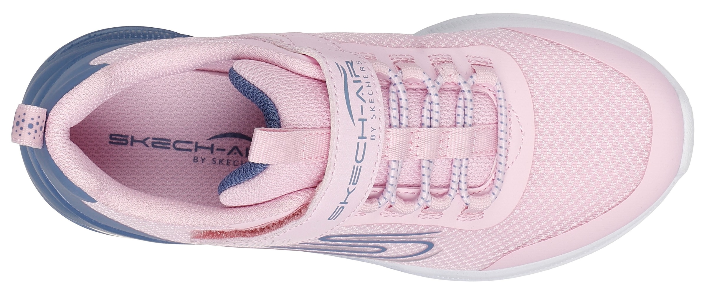 Skechers Kids Sneaker »MICROSPEC MAX ADVANCE«, Slip-OnSneaker, Klettverschluss,S-Logo, Größenschablone zum Download