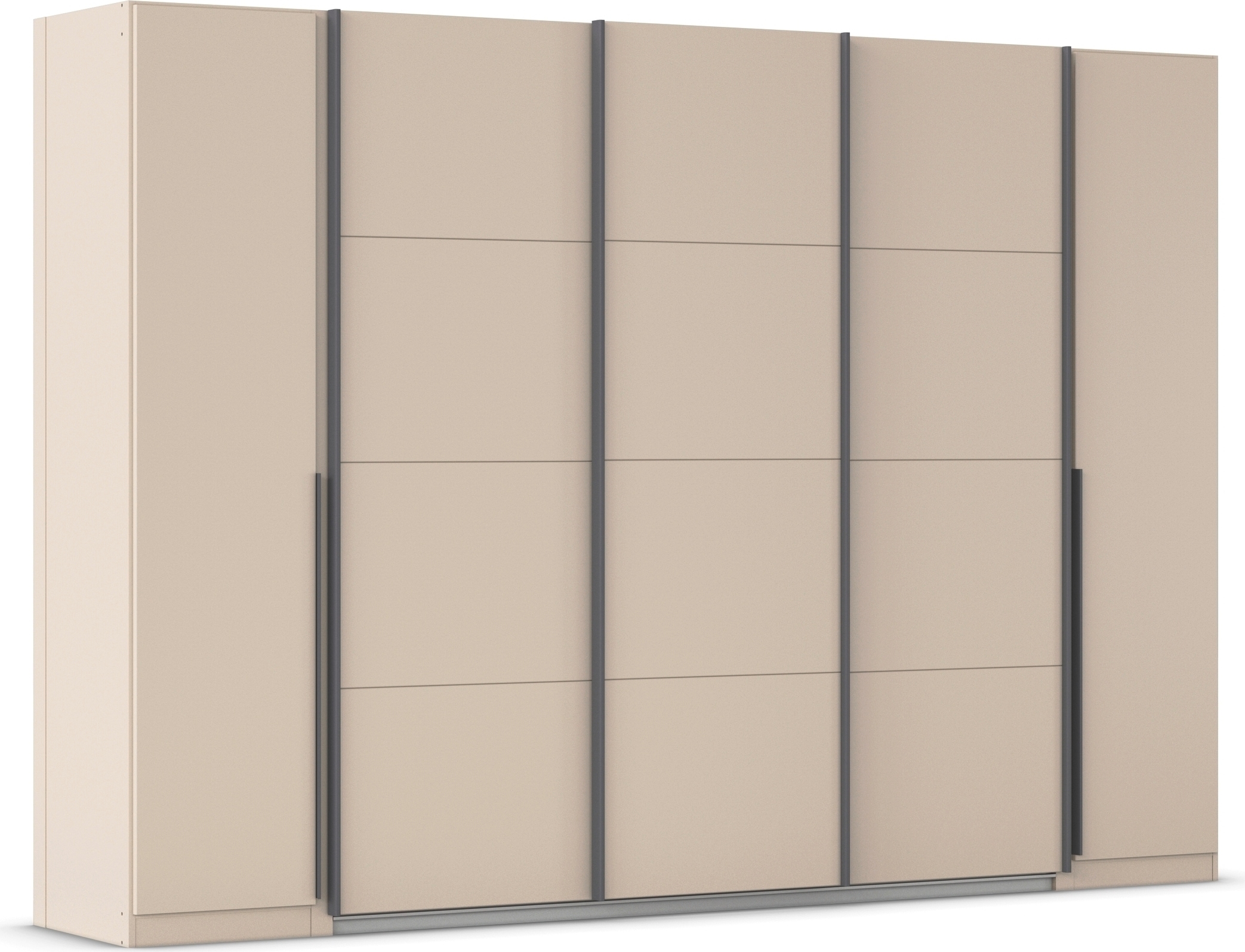 OTTO home Schwebetürenschrank "Dreh-/Schwebetürenschrank Kleiderschrank Familie, Agordo" im angesagten Mix aus Dreh- und Schwebetüren, B/H/T 301x210X62cm viele Farben verfügbar TOPSELLER Made in GERMANY