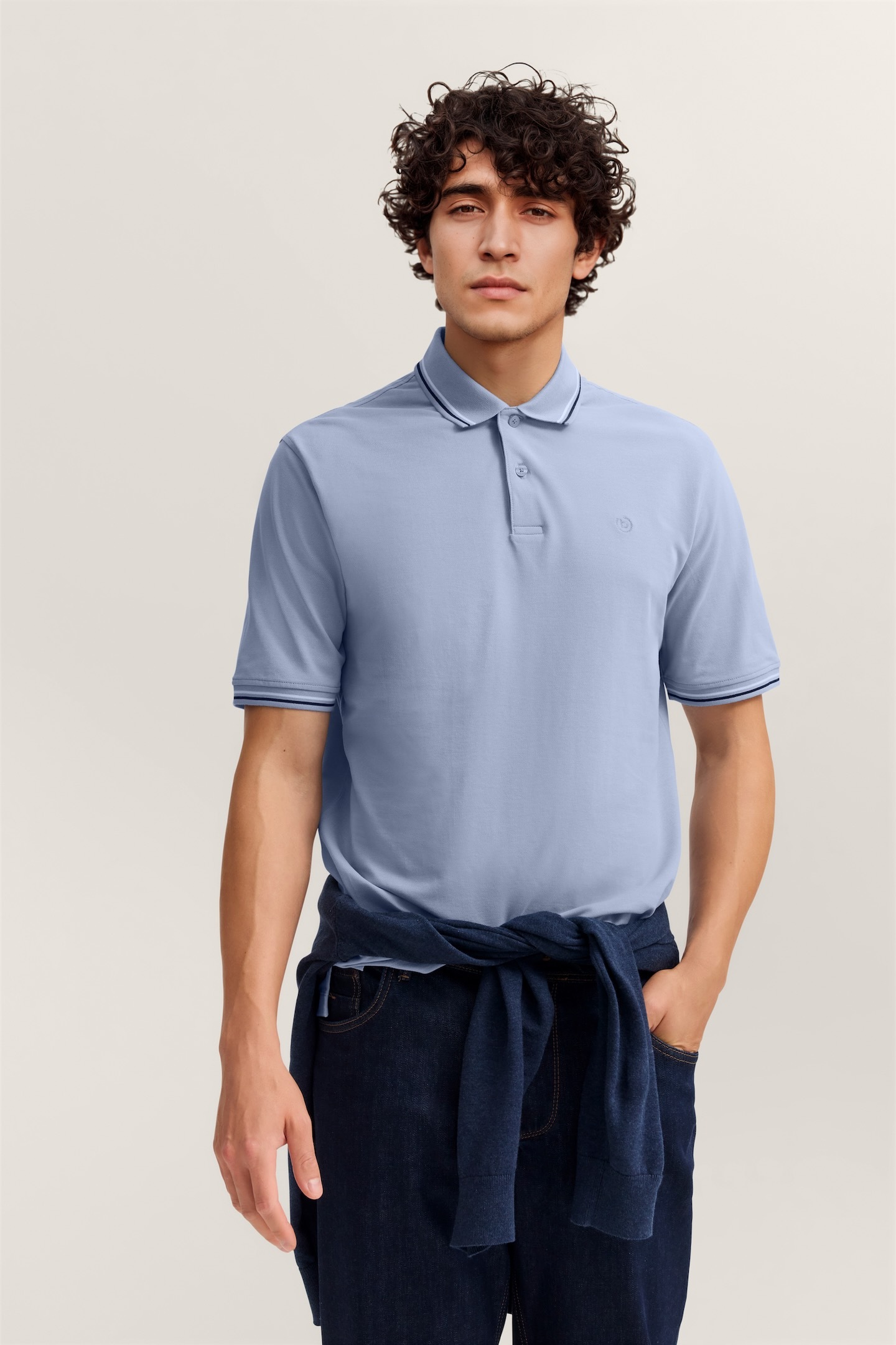 bugatti Poloshirt "Modern Fit" Basic Essential aus Baumwolle