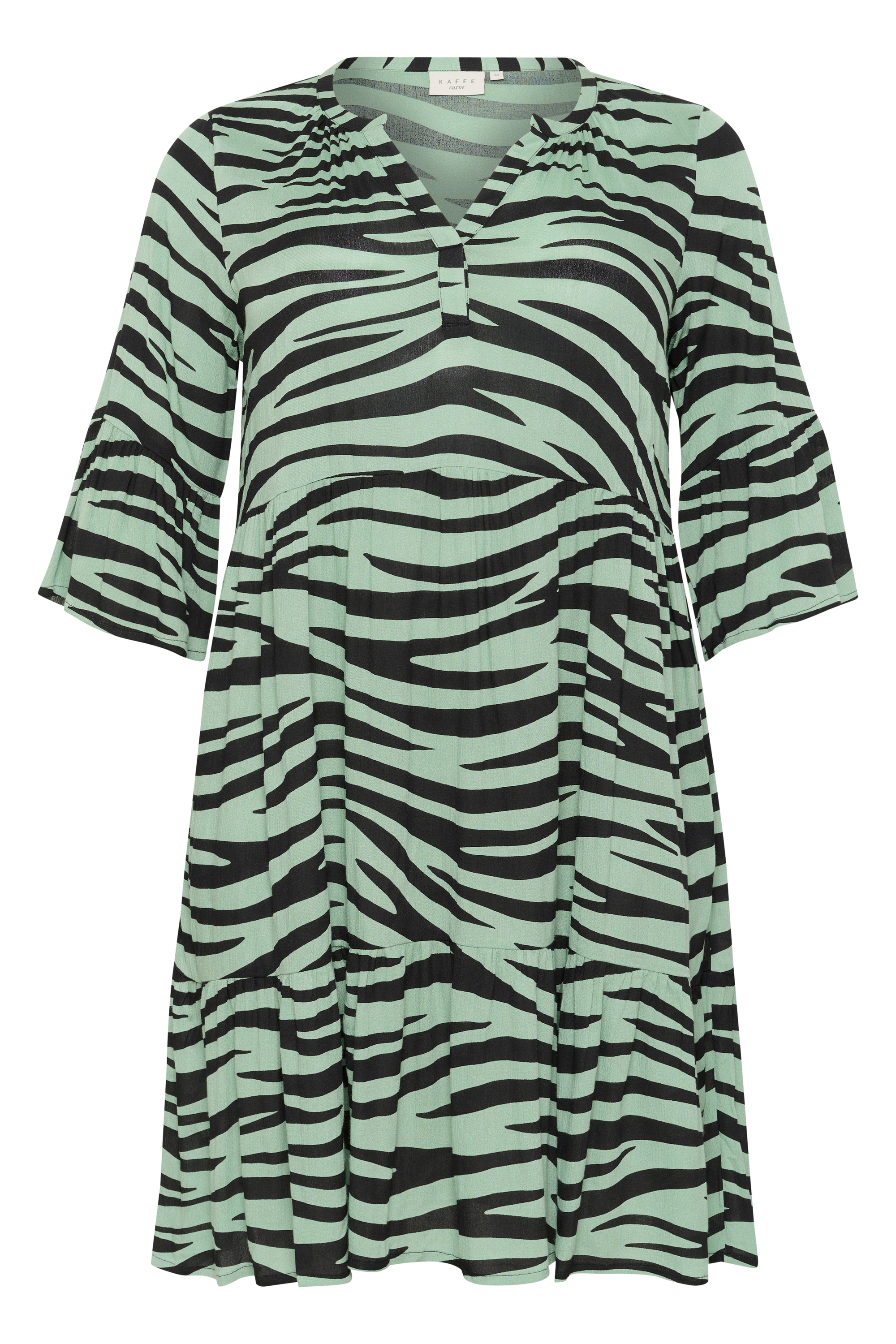KAFFE Curve Midikleid "Damen Kleid KCleane"