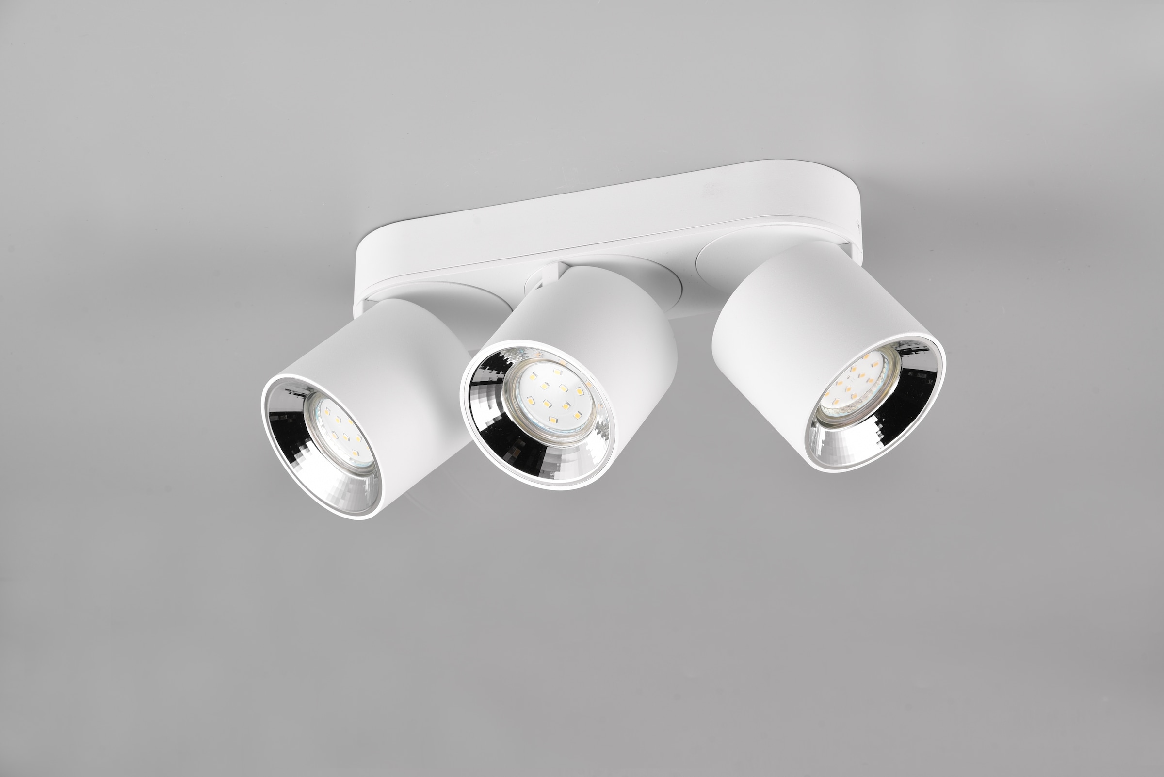 TRIO Leuchten Deckenleuchte »GUAYANA, Deckenspot 3-flammig exkl 3x GU10 max 10W Spot verstellbar« GU10 1 Stk. warmweiß - kaltweiß als Aufbauspot oder Einbauspot nutzbar Spot schwenkbar und drehbar